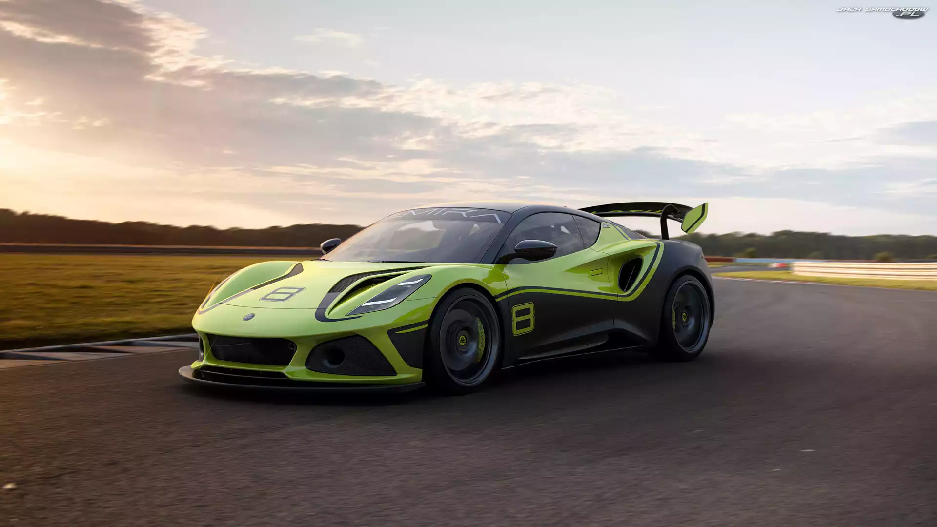 Concept, Zielony, Lotus Emira GT4