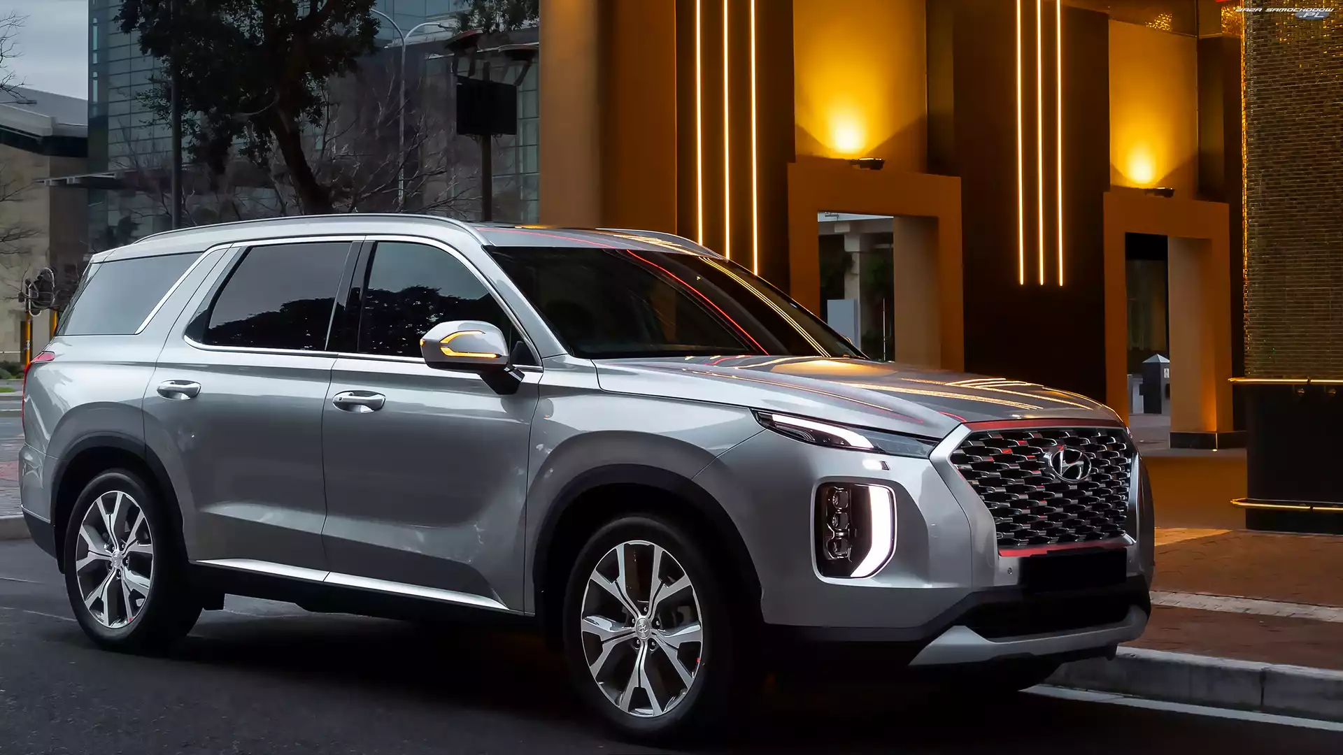 2021, Hyundai Palisade, Srebrny