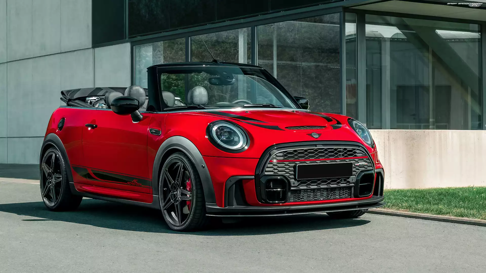 Czerwony, Mini John Cooper Works, Cabrio, AC Schnitzer