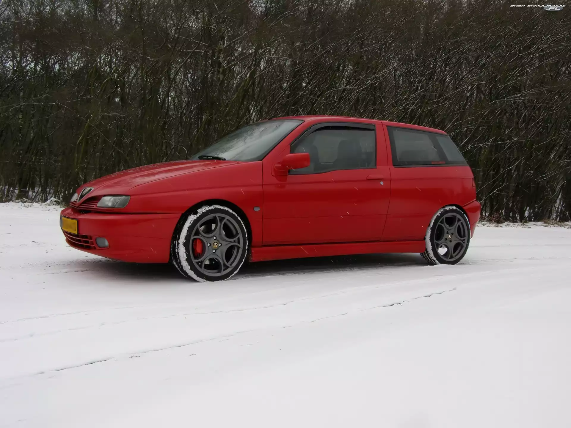 Śnieg, Alfa Romeo 145, Alufelgi