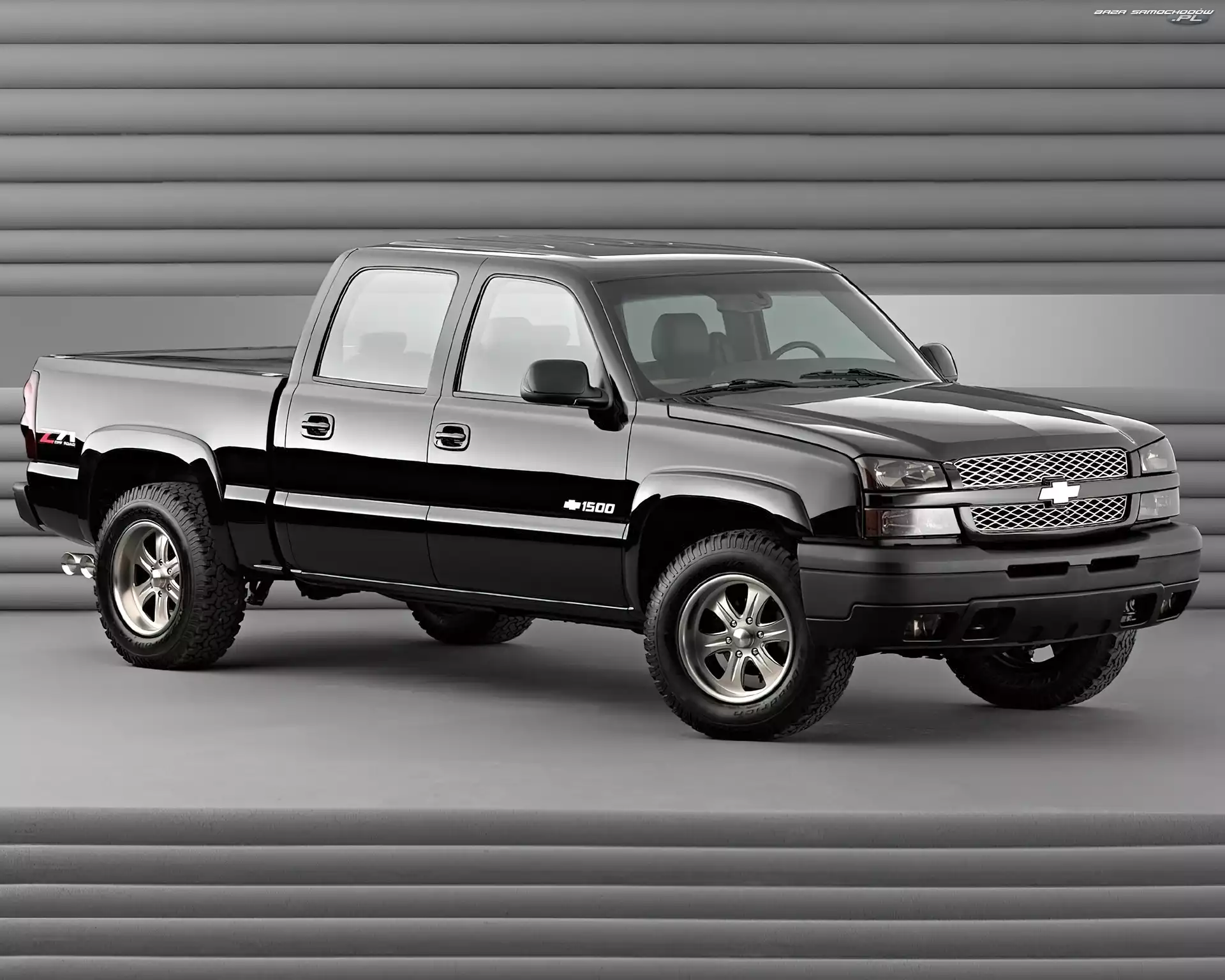 1500, Czarny, Chevrolet Silverado