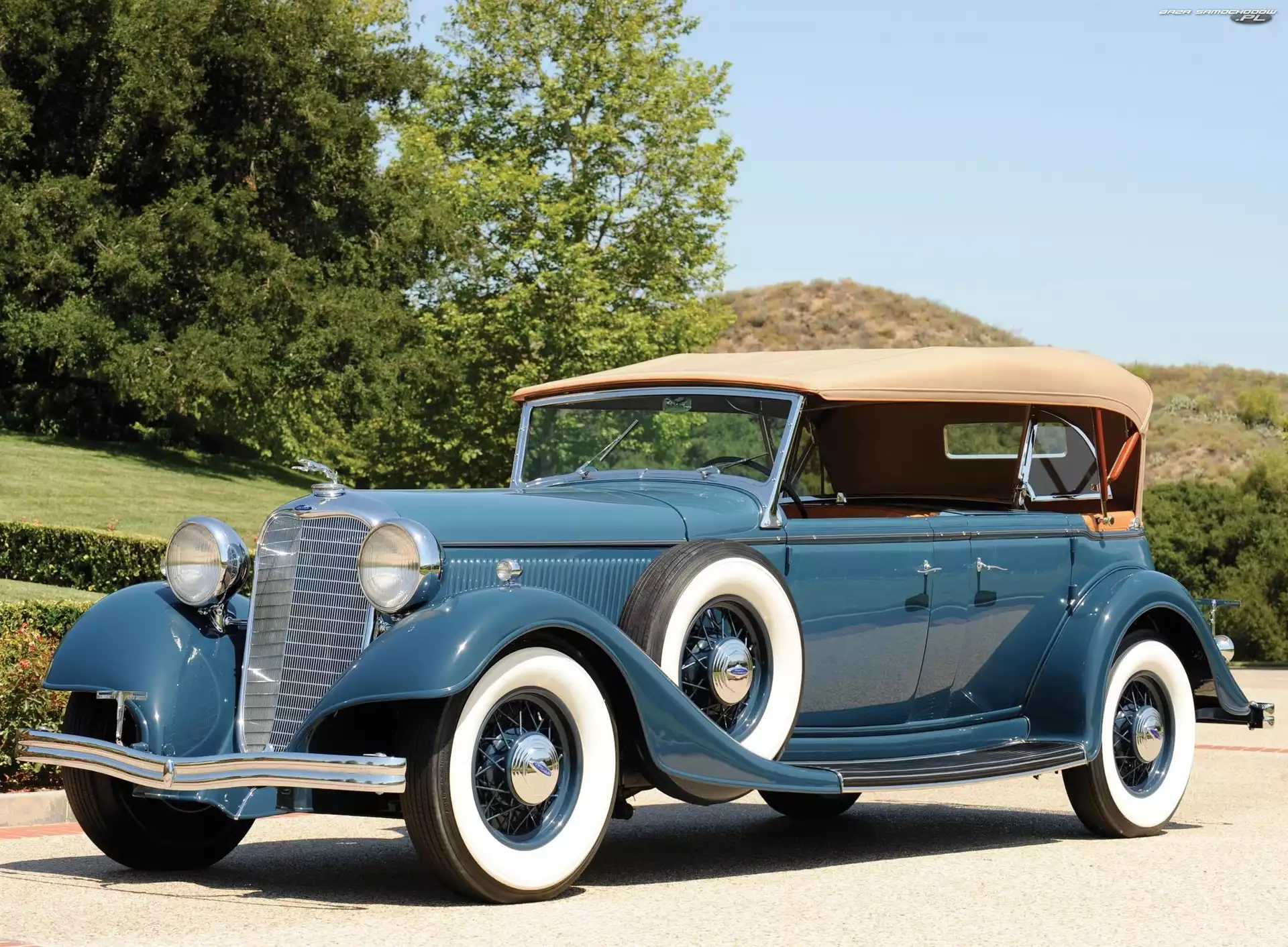 Zabytkowy, 1933, Samochód, Lincoln KB Dual Cowl Phaeton