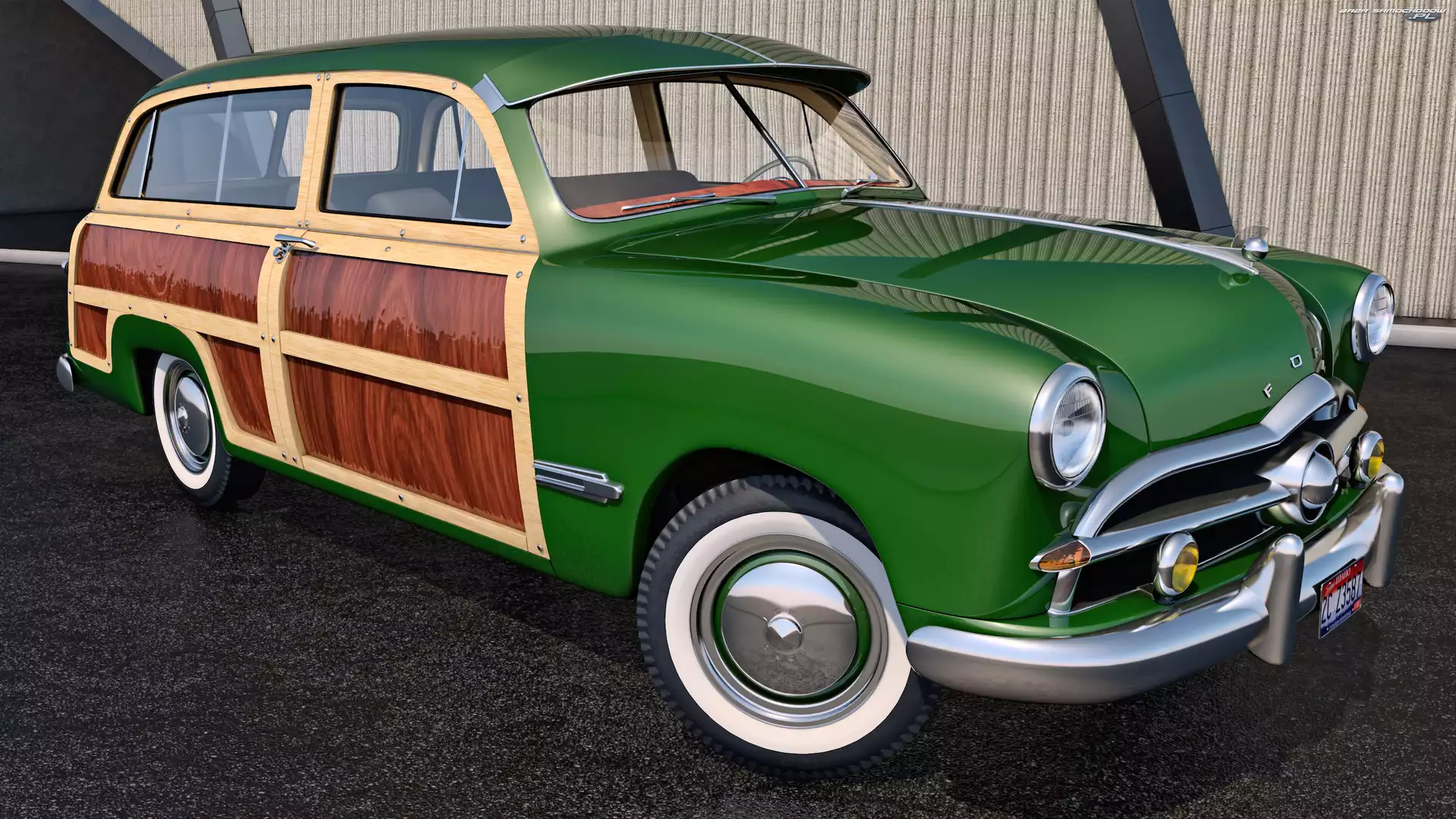 1949, Zabytkowy, Ford Woody Station Wagon
