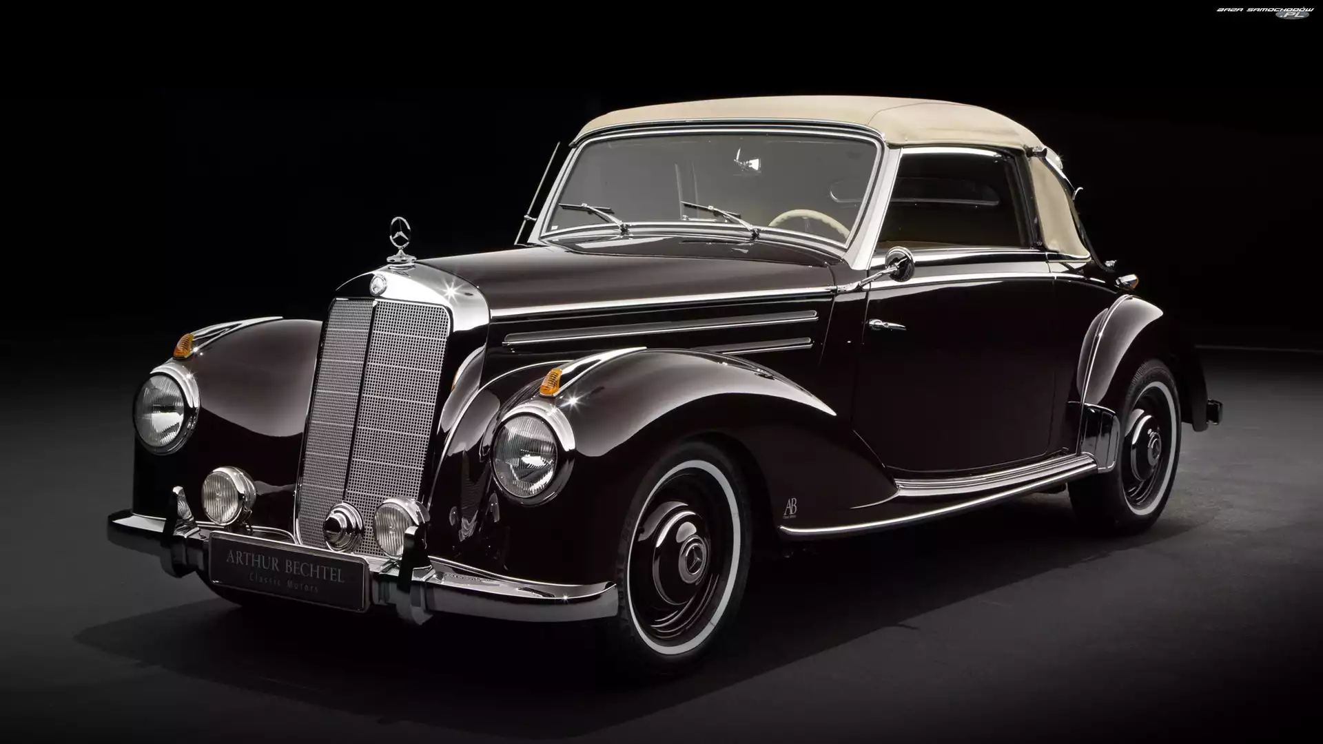 Zabytkowy, 1953, W187, Mercedes-Benz 220, Cabriolet A