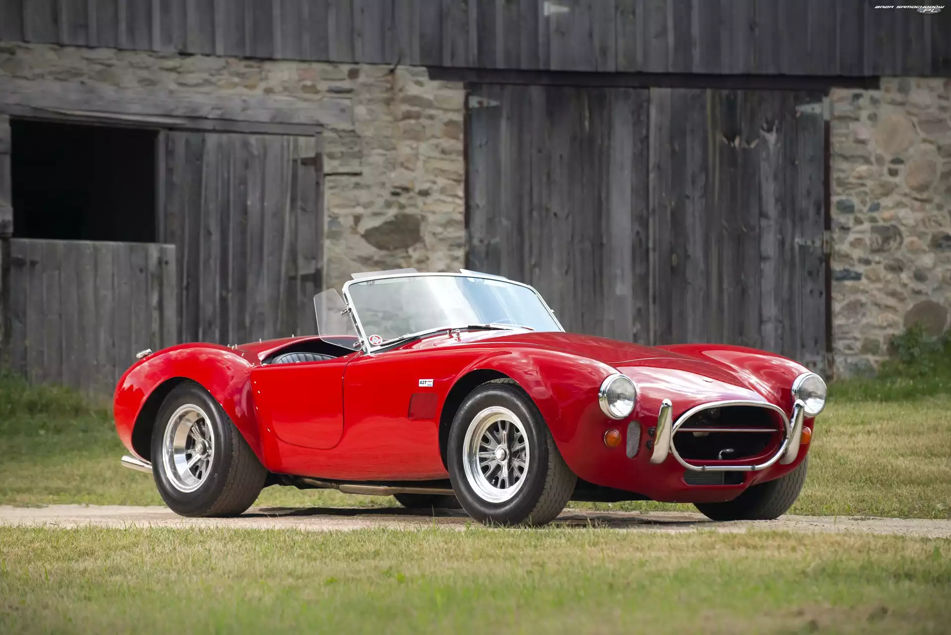 Zabytkowy, 1965, Czerwony, Ford Shelby Cobra 427