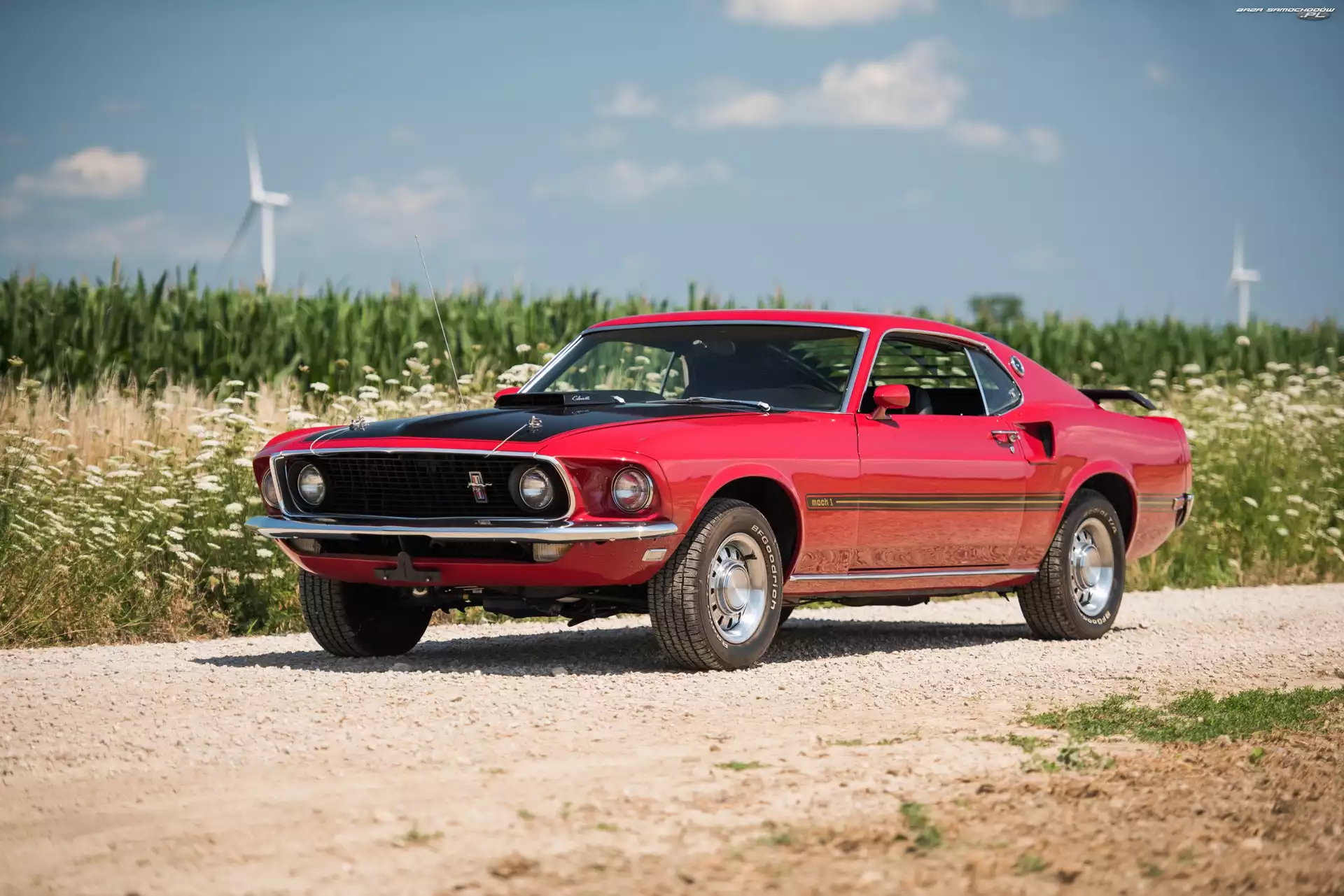 1969, Zabytkowy, Ford Mustang Mach 1