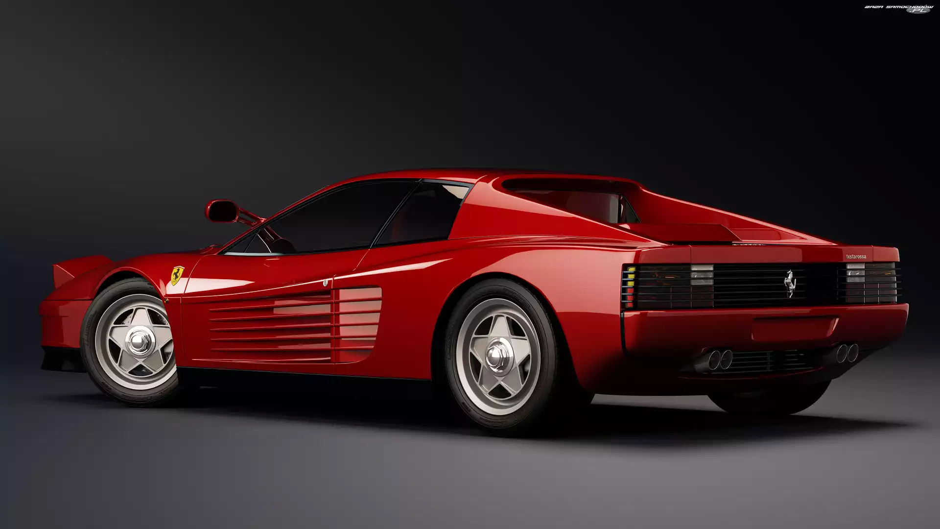 1986, Czerwone, Ferrari Testarossa F110