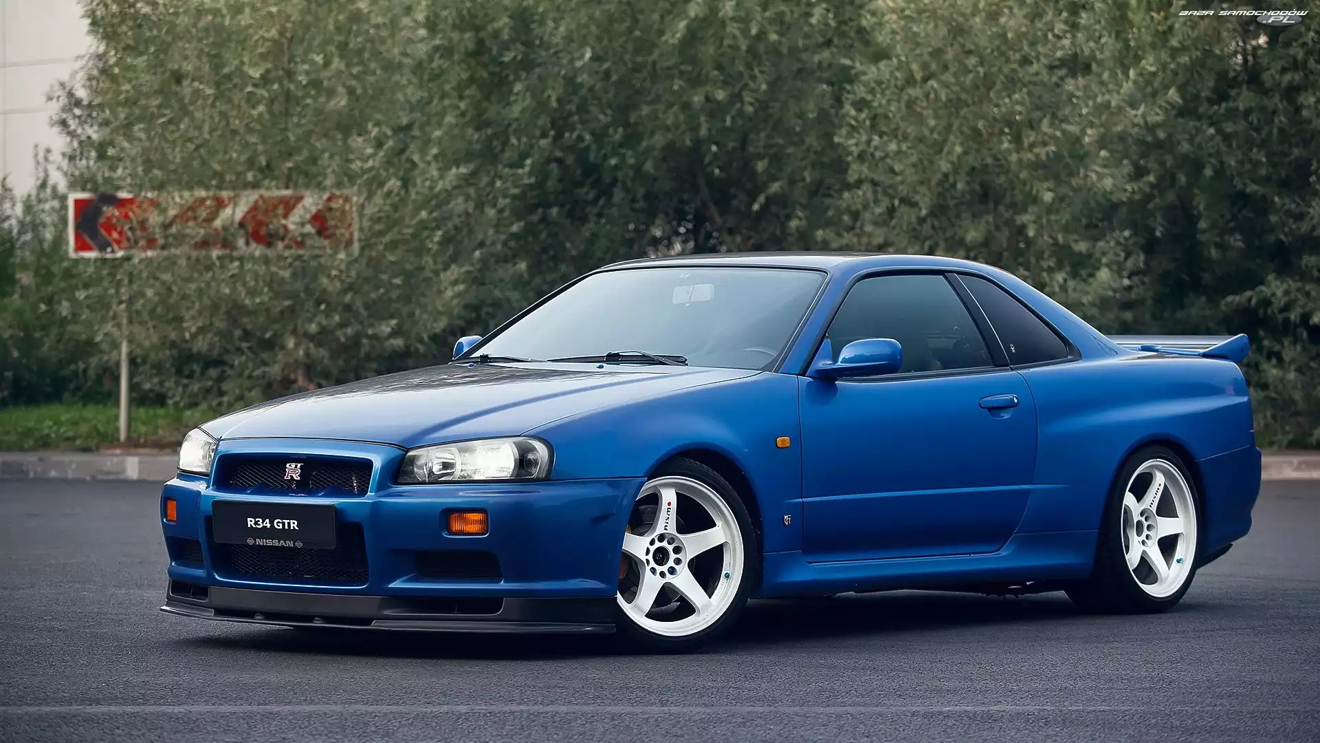 1999, Niebieski, Nissan Skyline R34 GTR