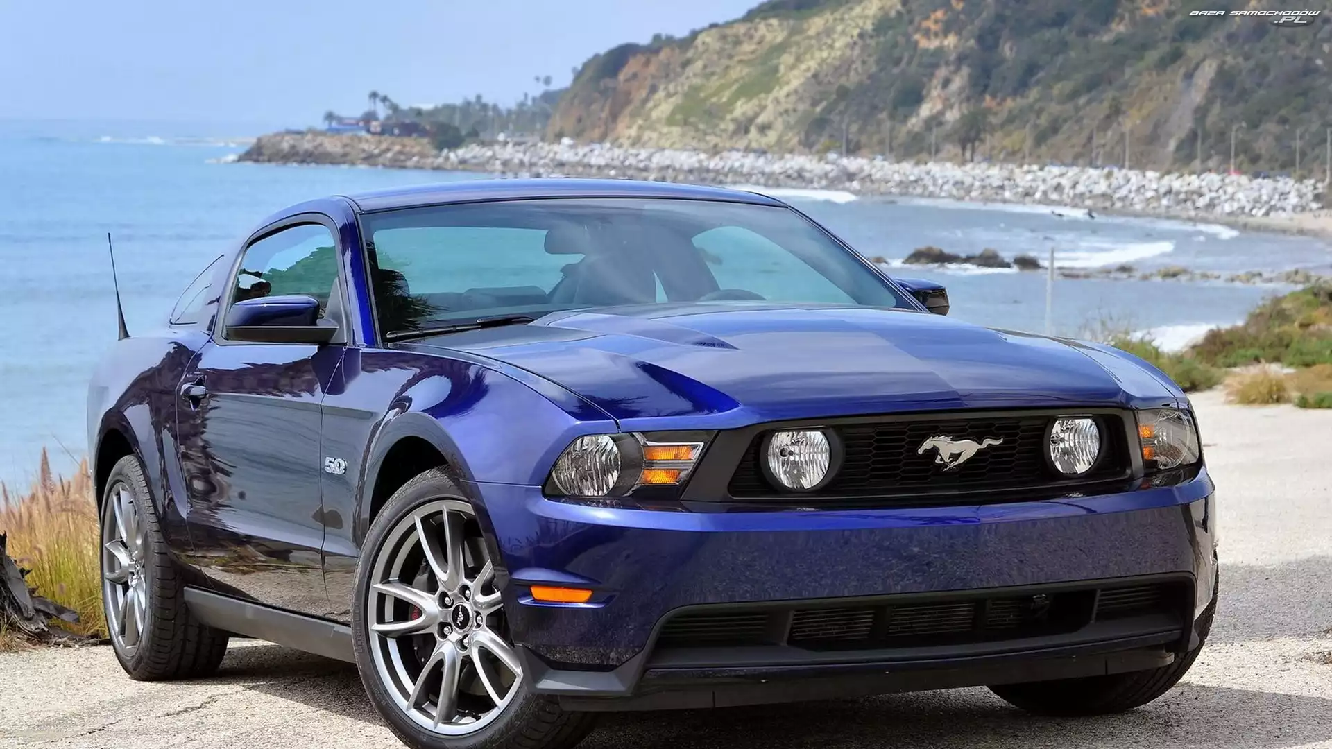 2011, Niebieski, Ford Mustang GT