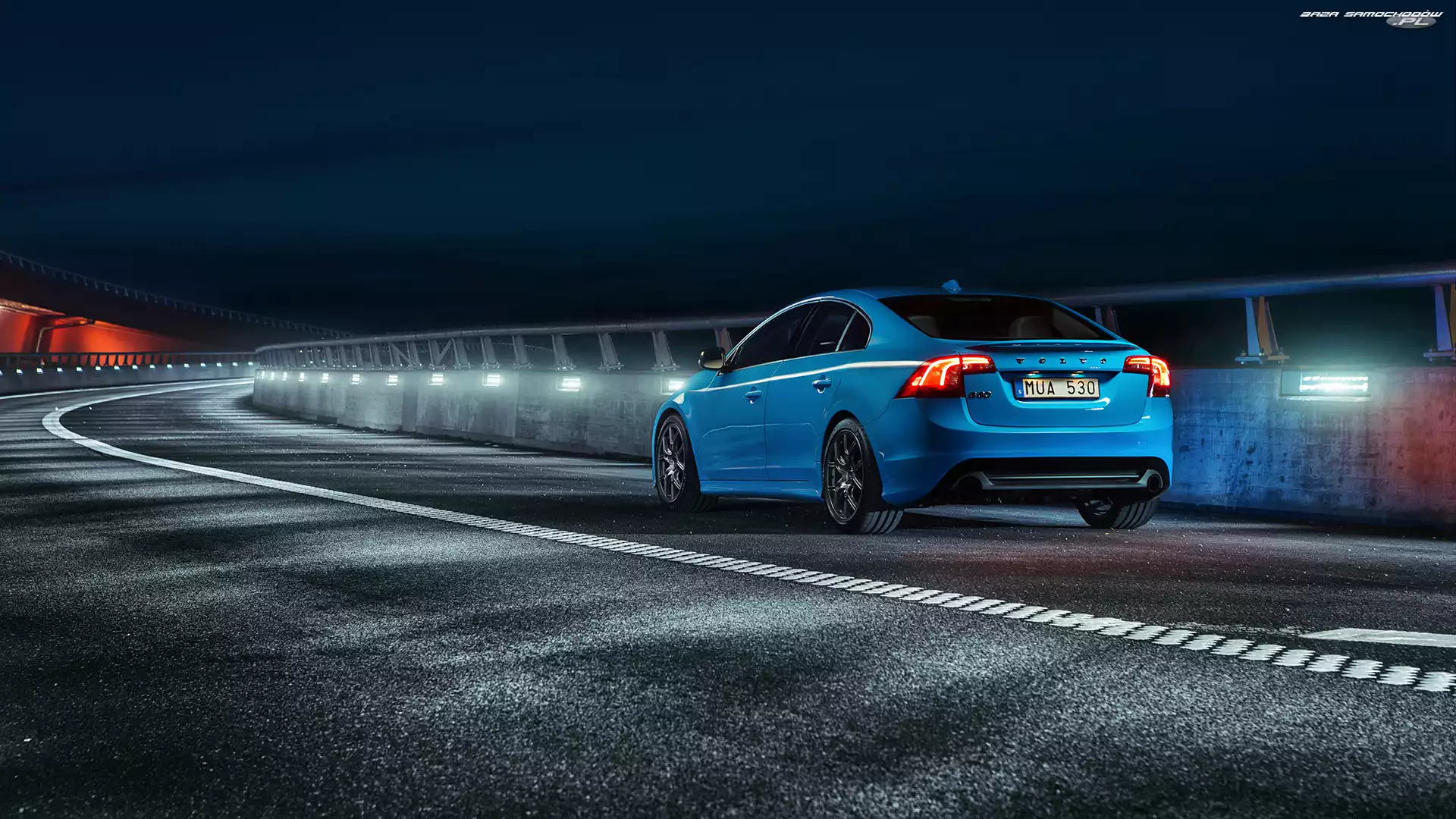 2013, Noc, Volvo S60 Polestar, Droga