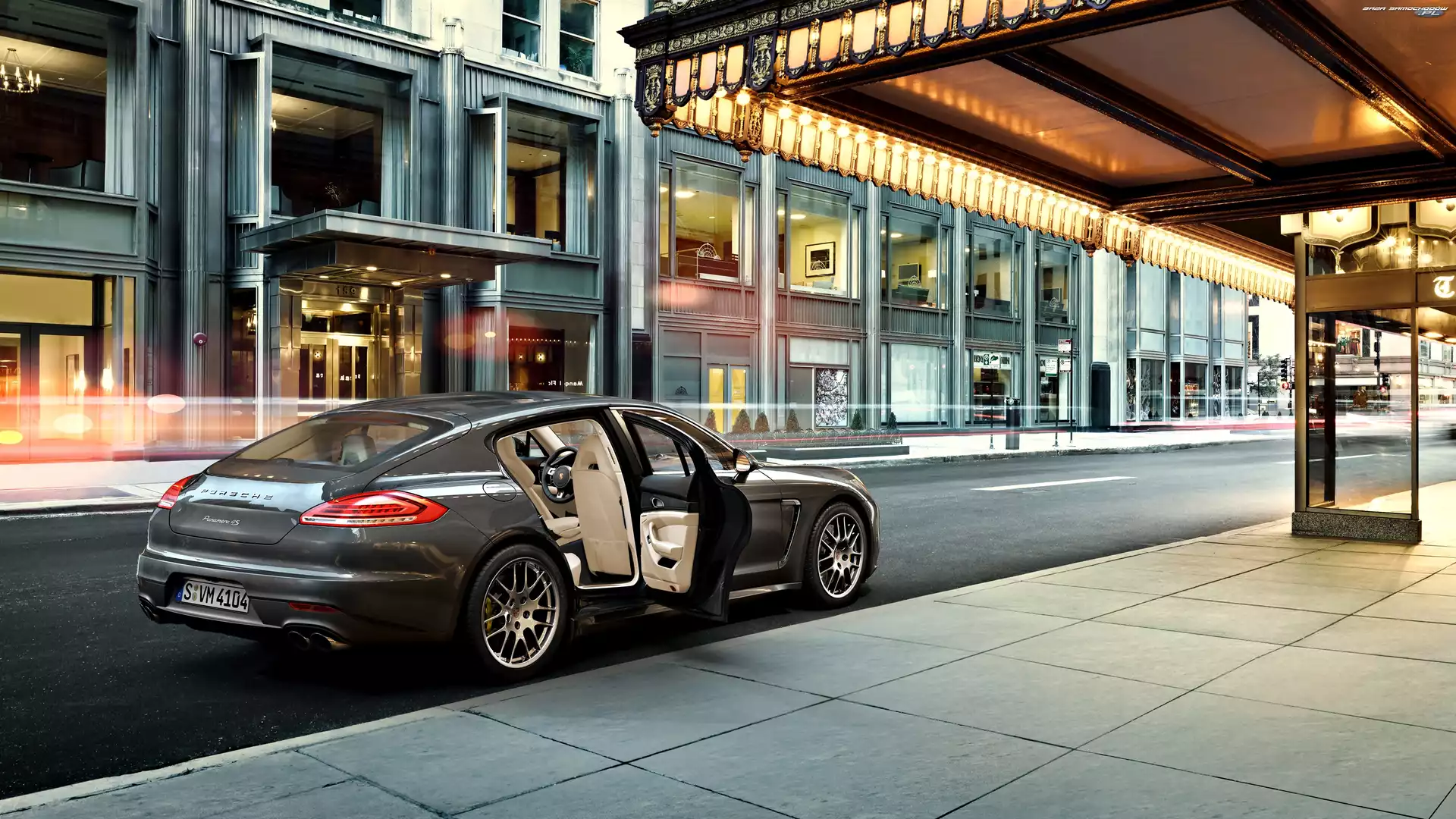 2015, Miasto, Porsche Panamera 4S, Ulica