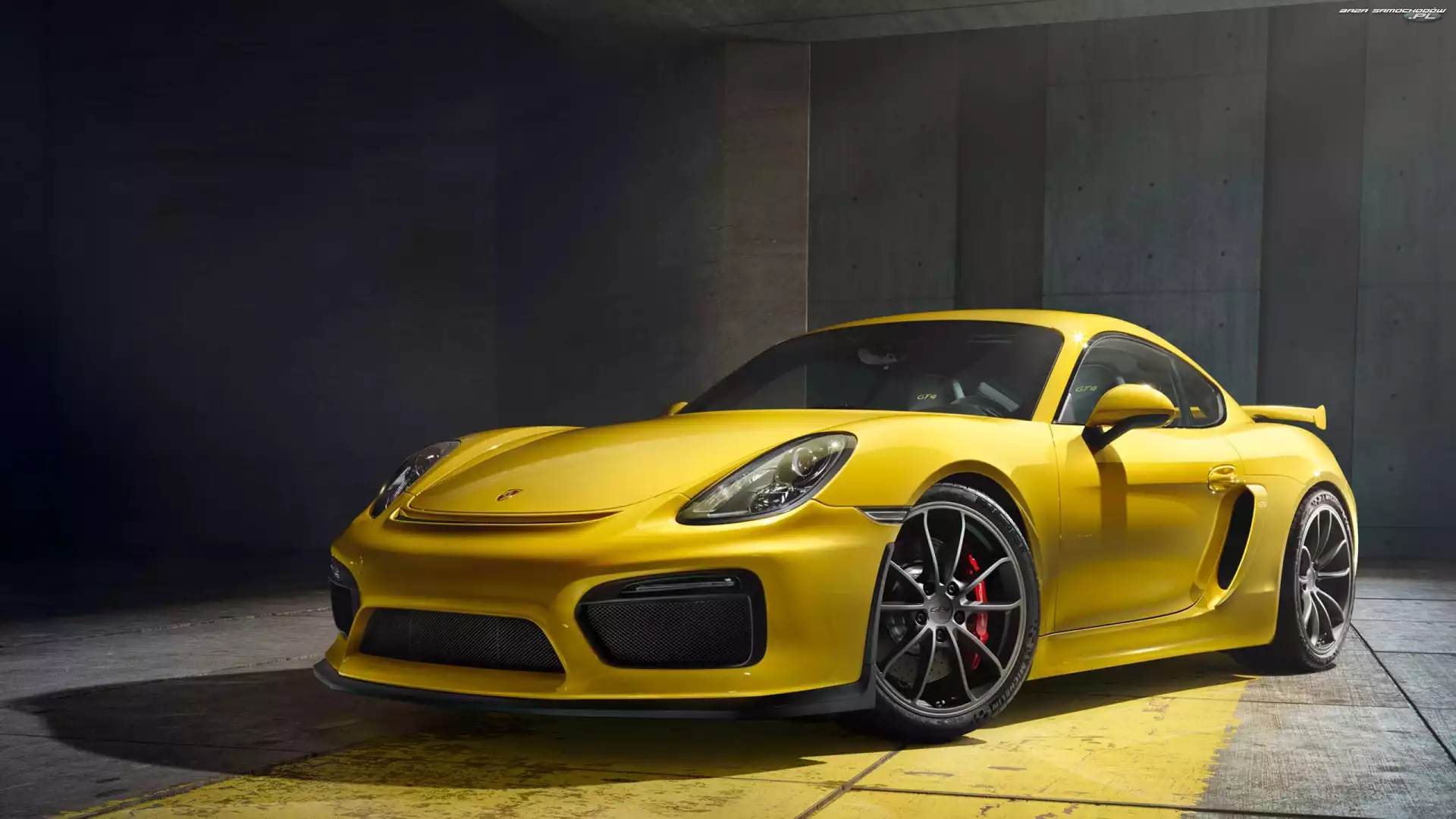 2015, Żółte, Porsche Cayman GT4