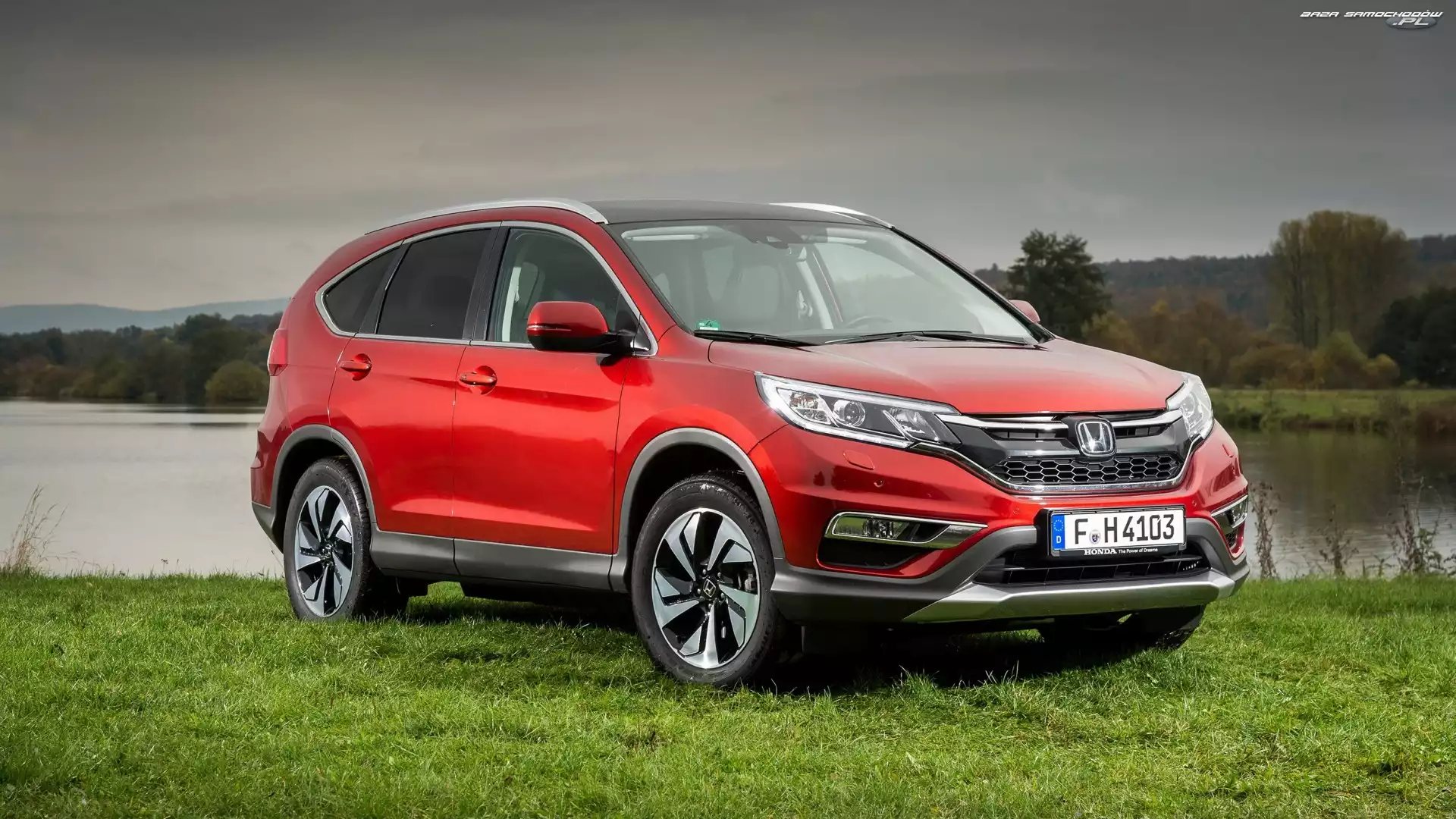 2015, Czerwona, Honda CR-V