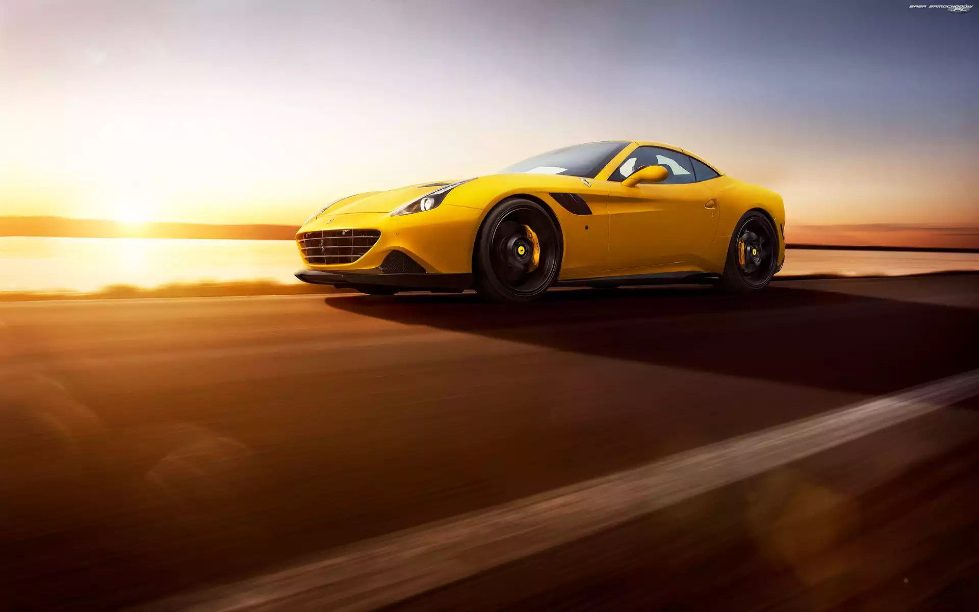 2015, T, Ferrari, Żółte, California