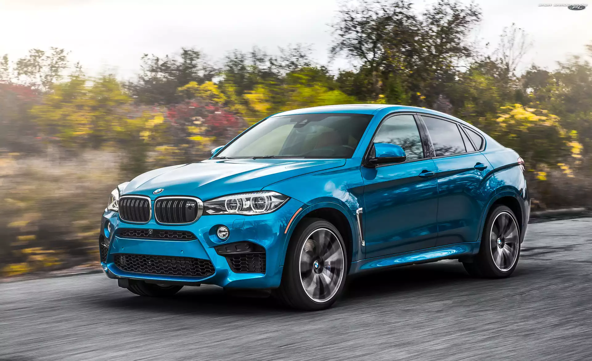 2015, Niebieskie, BMW X6 F86