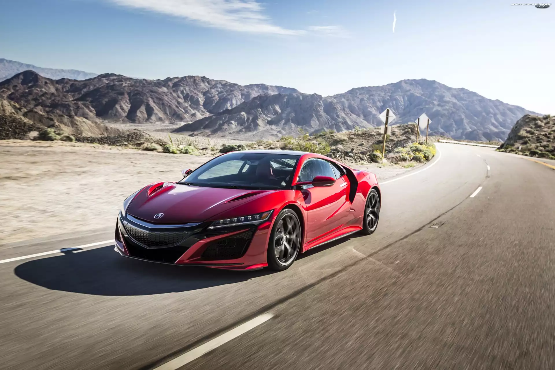 2017, Czerwona, Acura NSX