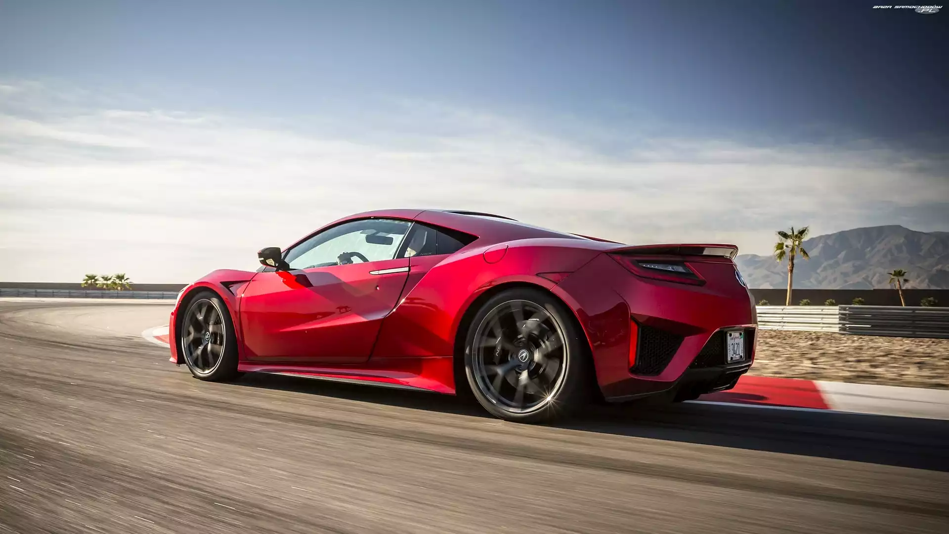 2017, Czerwona, Acura NSX