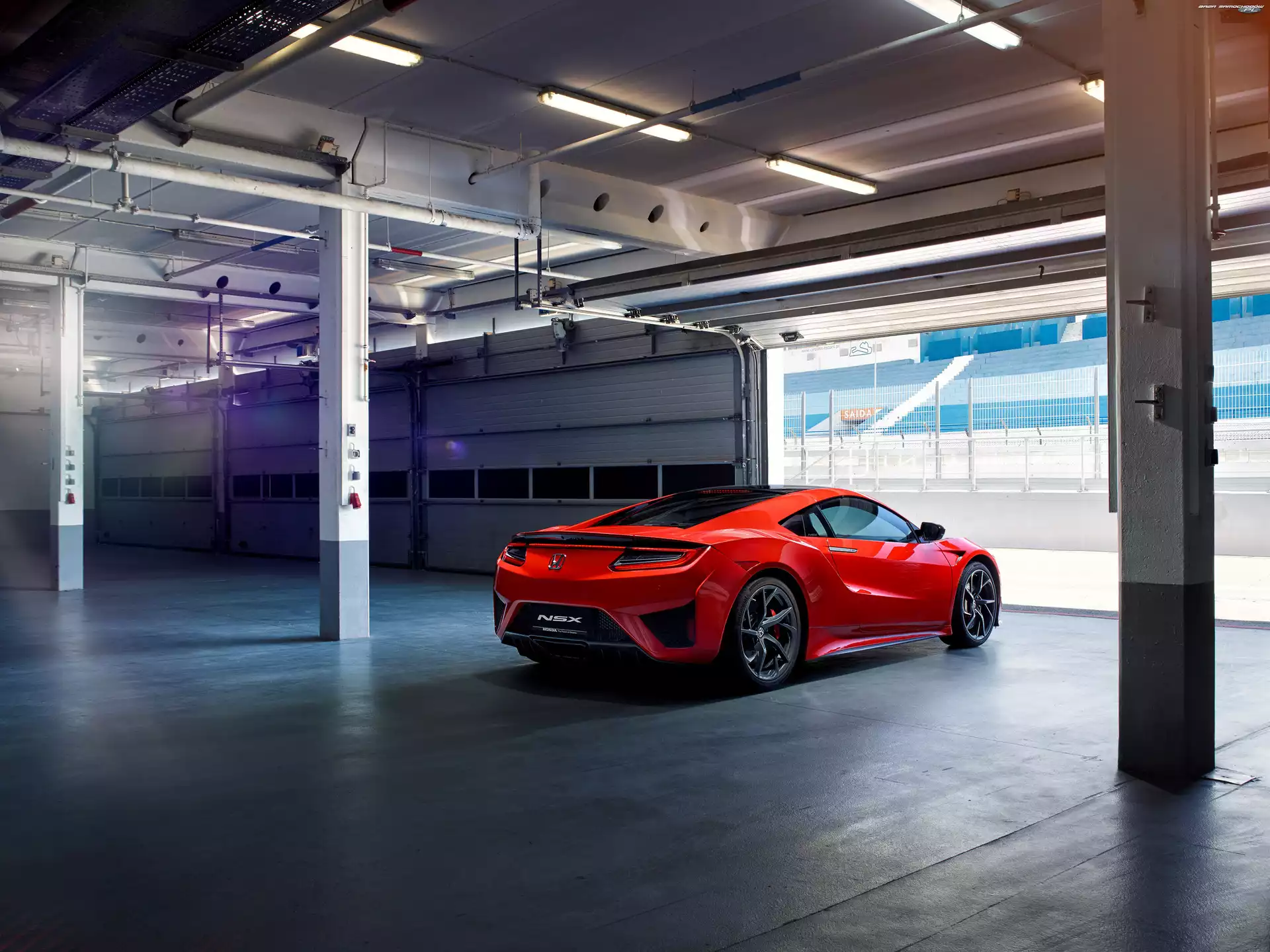 2017, Czerwona, Honda Acura NSX