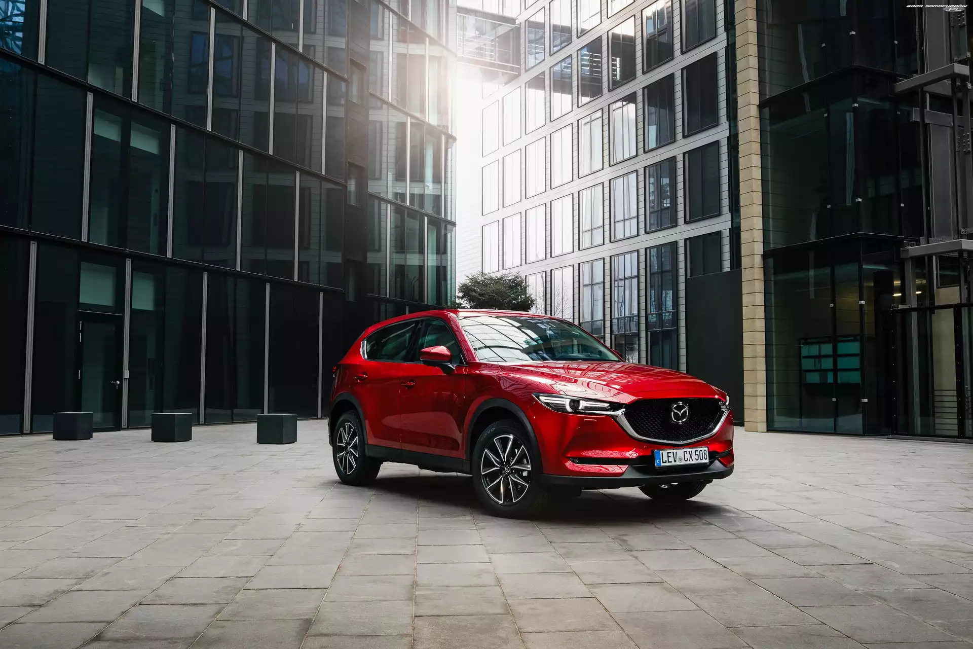 2017, Czerwona, Mazda CX-5