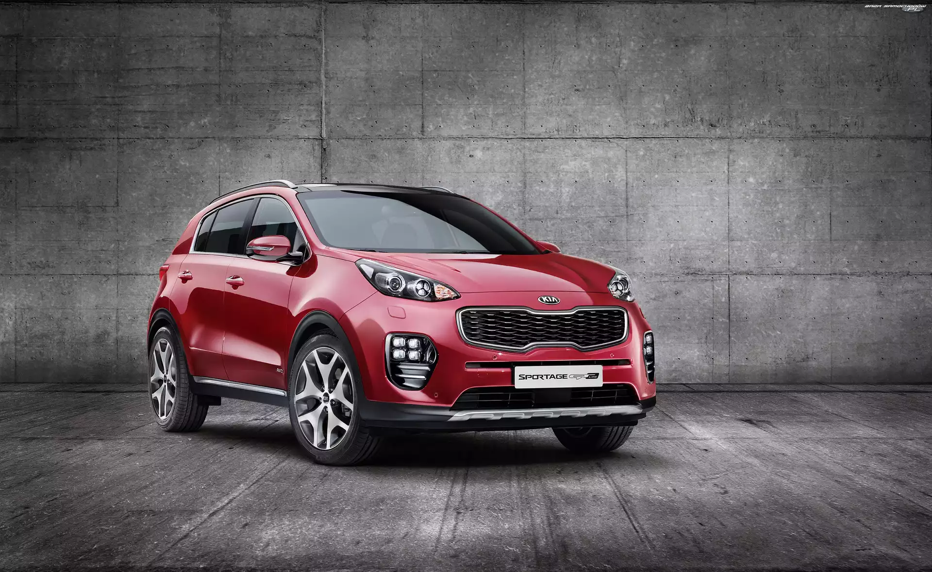 2017, Czerwona, Kia Sportage GT Line