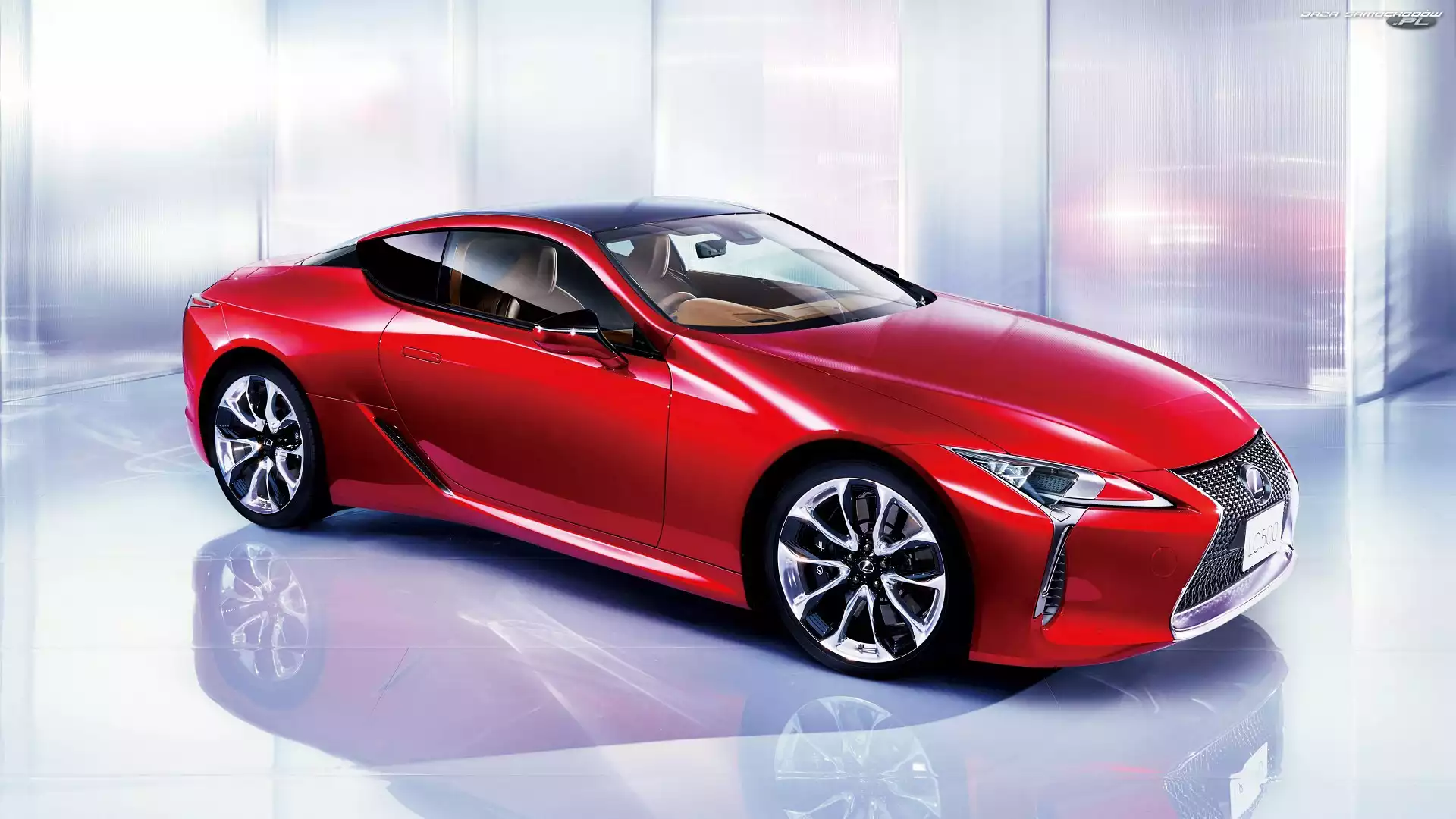 2017, Czerwony, Lexus LC 500