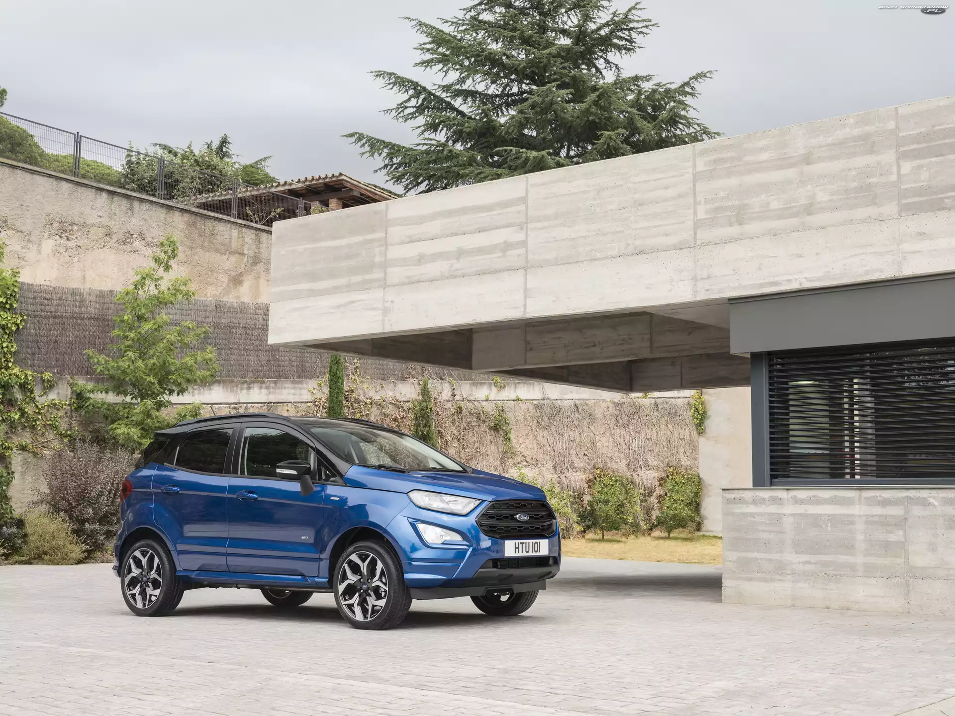2017, Niebieski, Ford EcoSport ST-Line