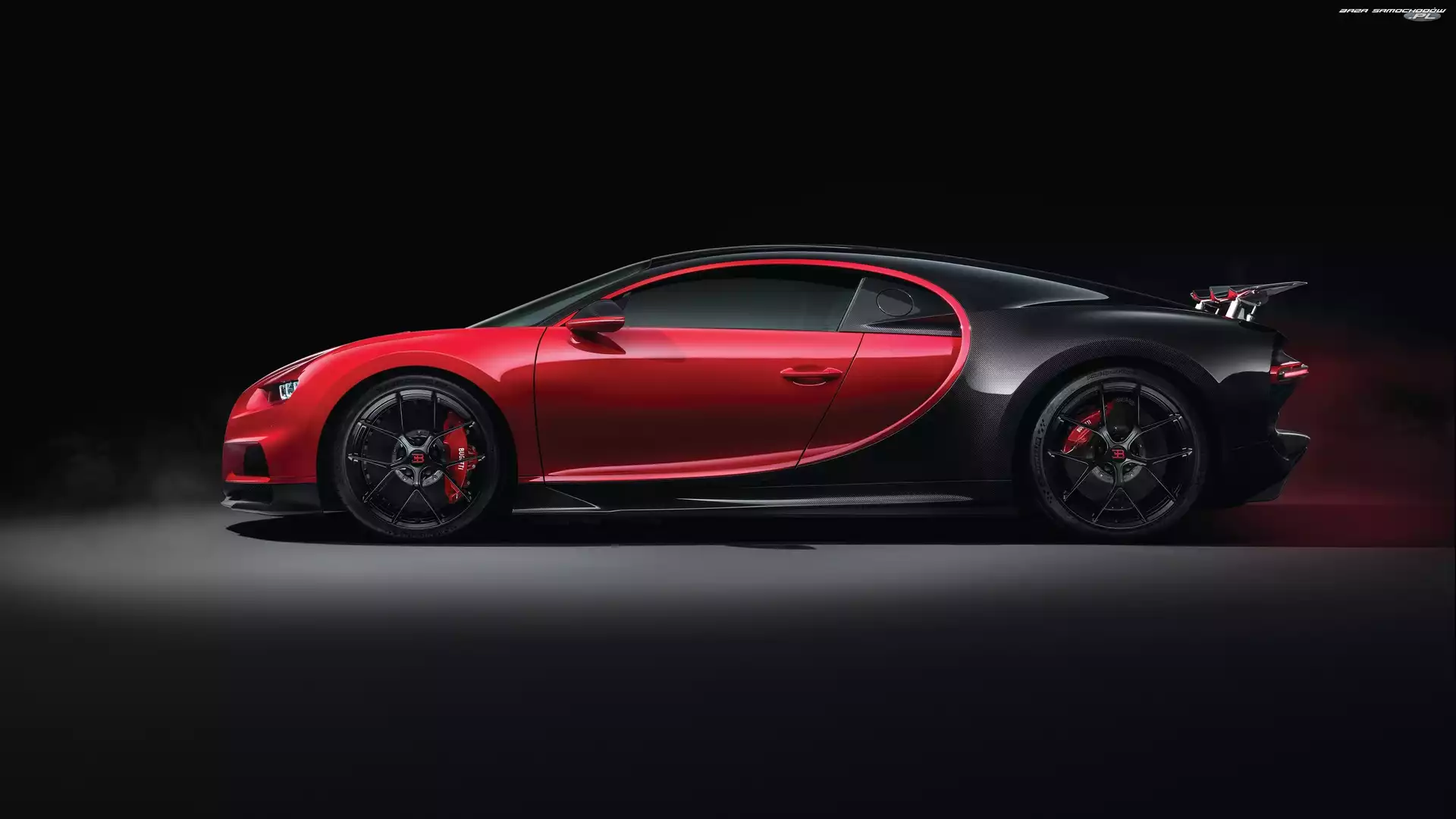 2018, Czerwono-czarny, Bugatti Chiron Sport