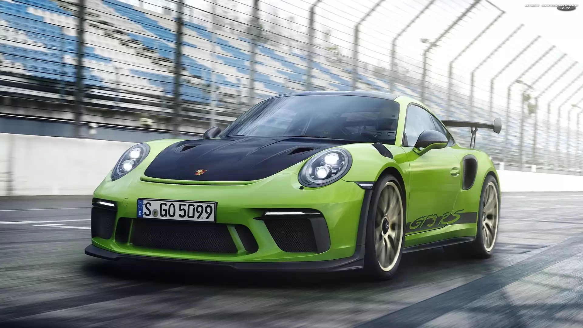 2018, Zielone, Porsche 911 GT3 RS