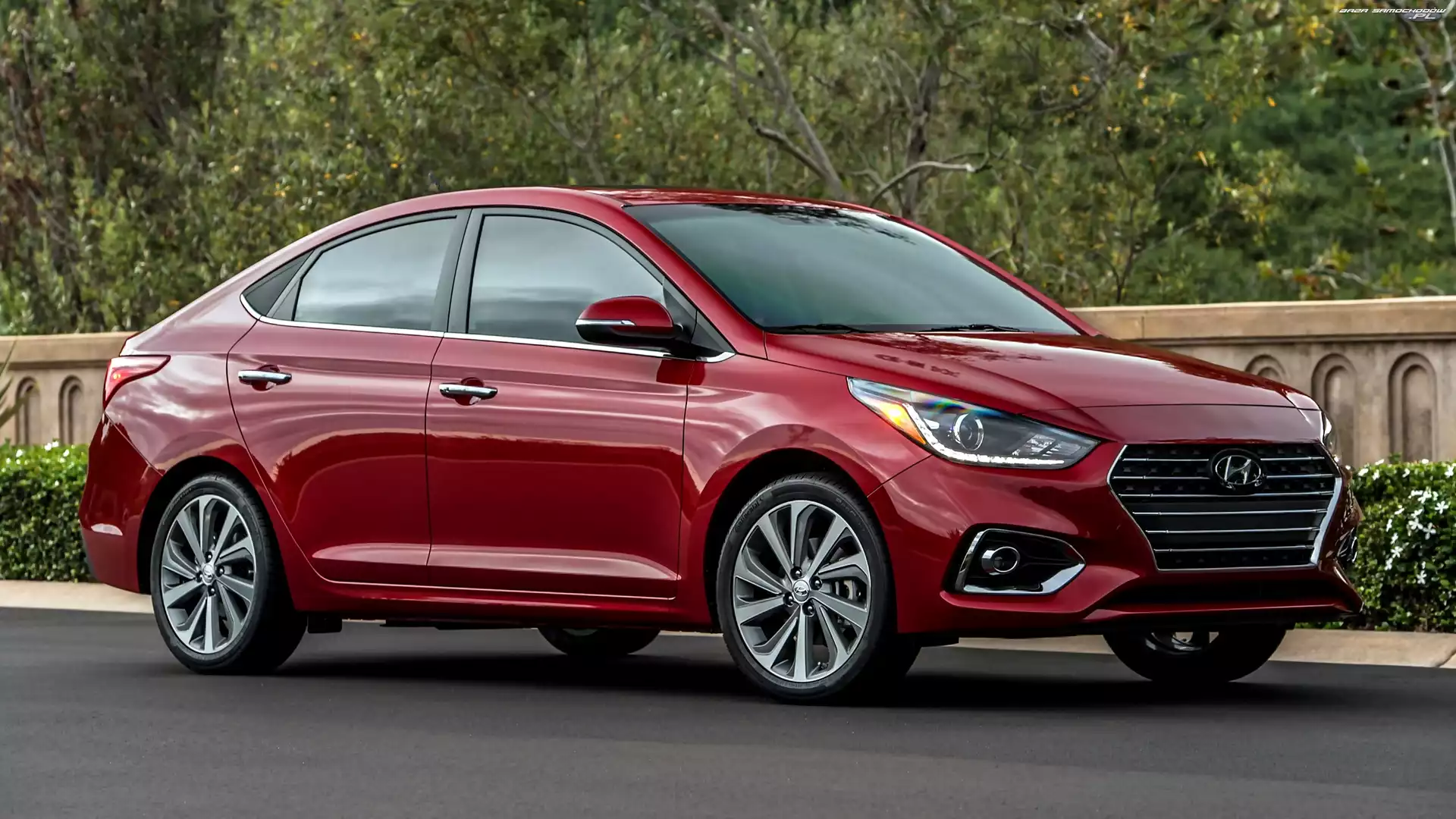 2018, Czerwony, Hyundai Accent