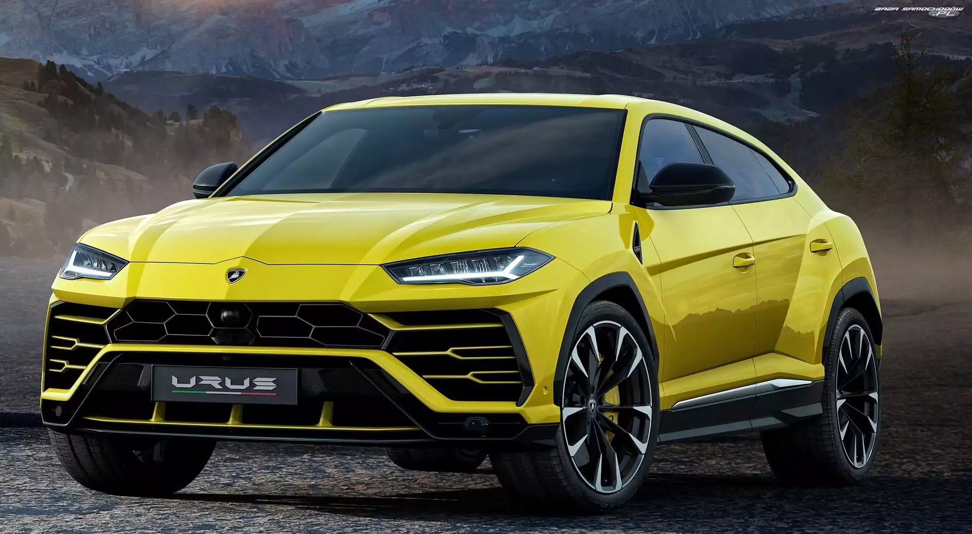 2018, Żółte, Lamborghini Urus