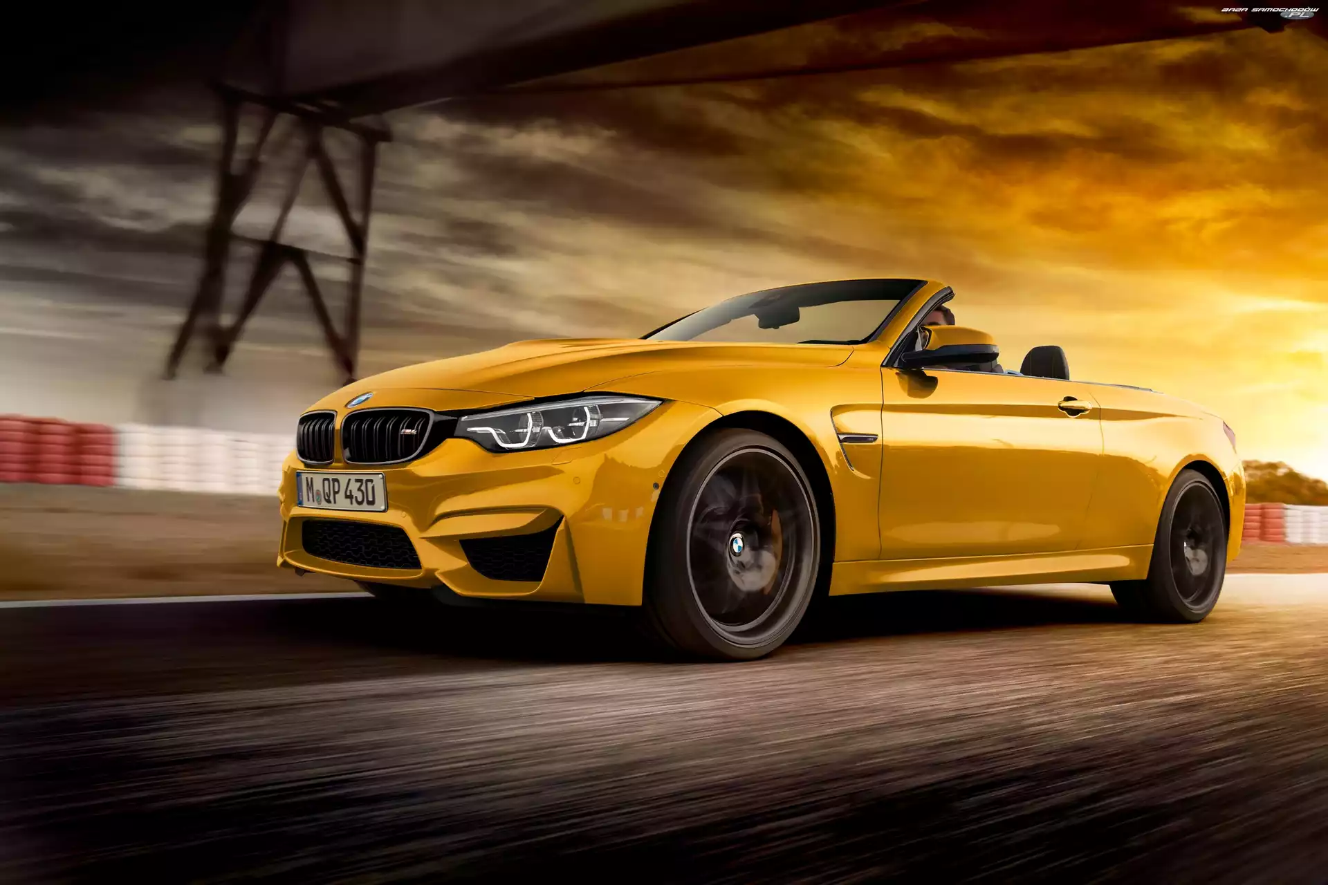 2018, Żółte, BMW M4 Cabrio