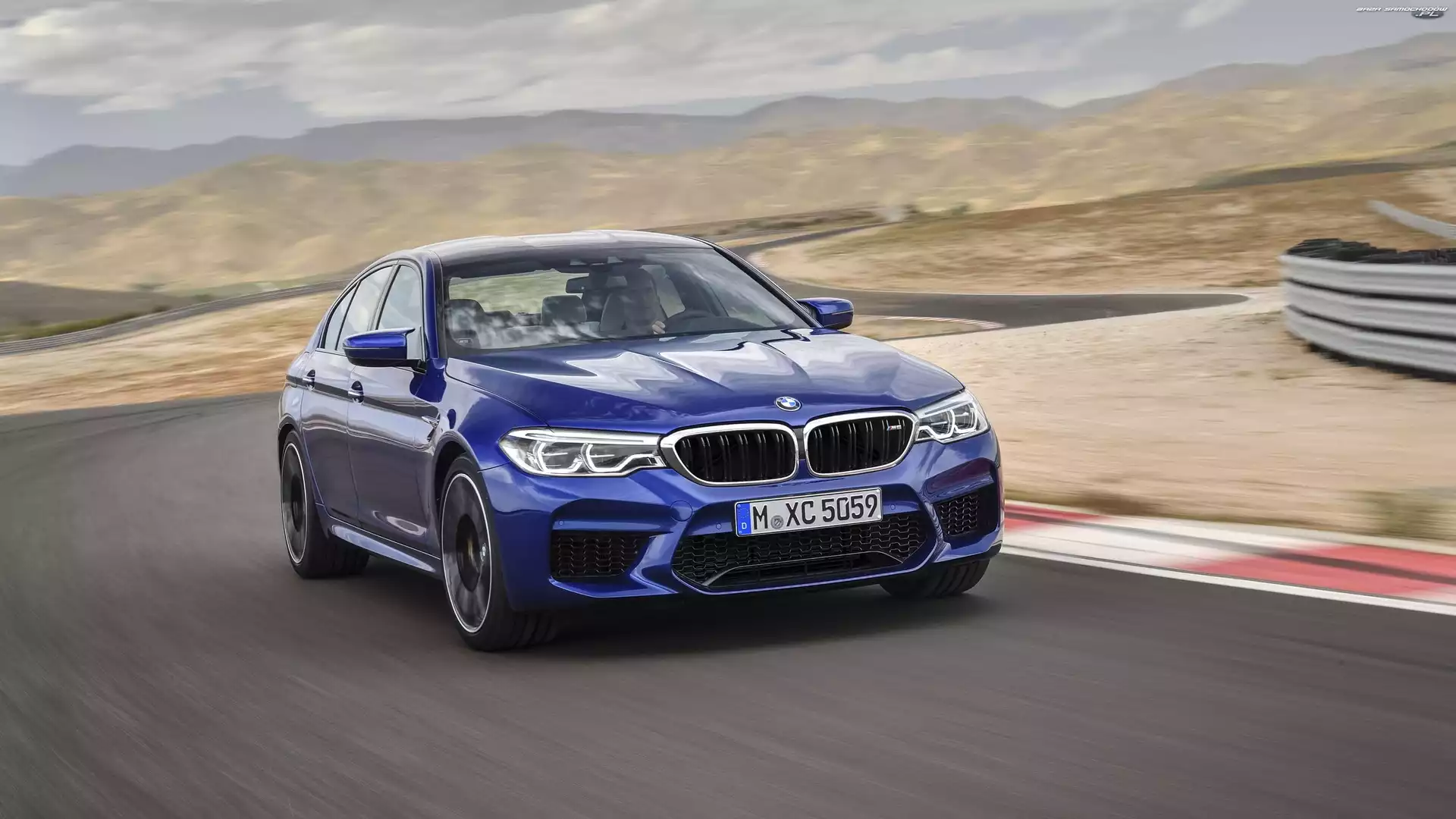 2018, Niebieskie, BMW M5 F90