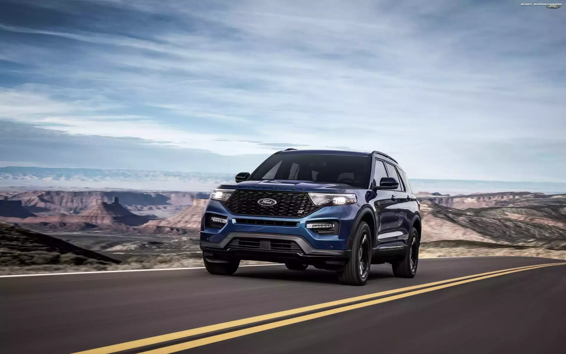 2020, Niebieski, Ford Explorer ST