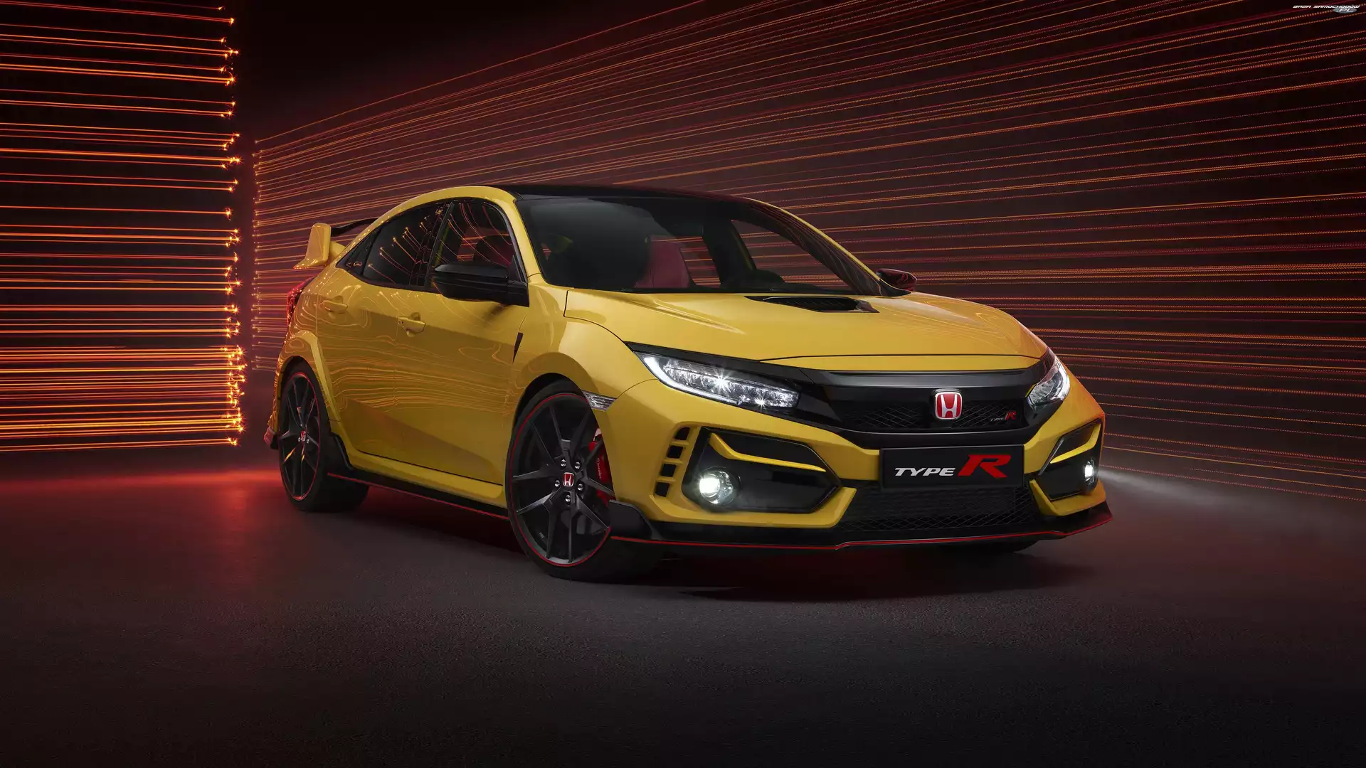 2020, Żółta, Honda Civic Type-R