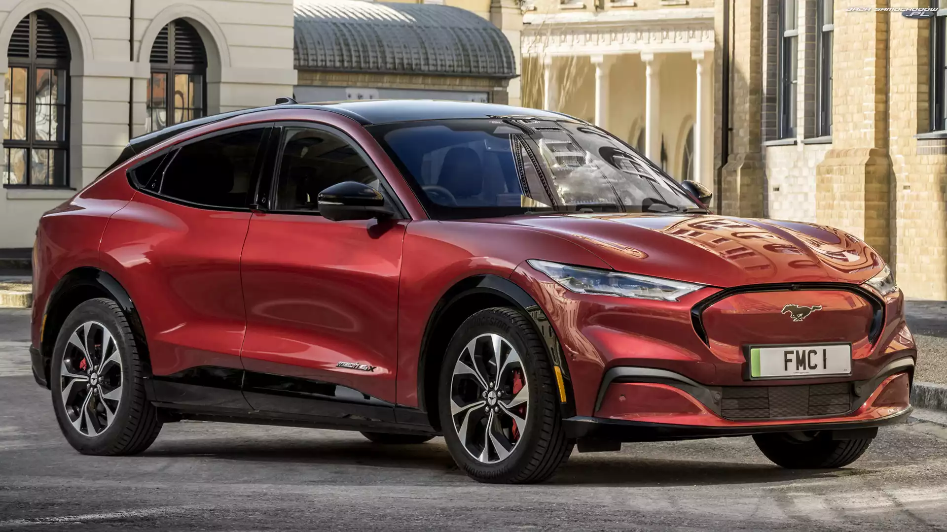 2021, Czerwony, Ford Mustang Mach-E