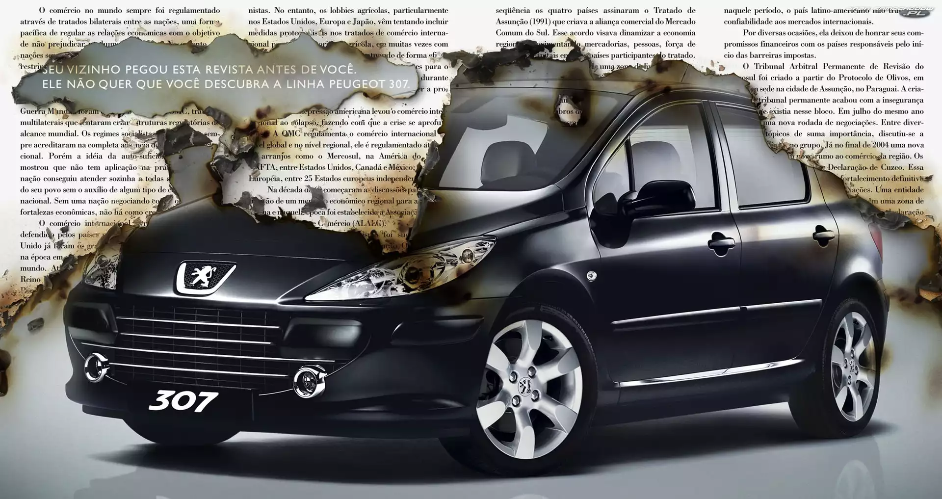 307, Gazeta, Peugeot, Przypalona