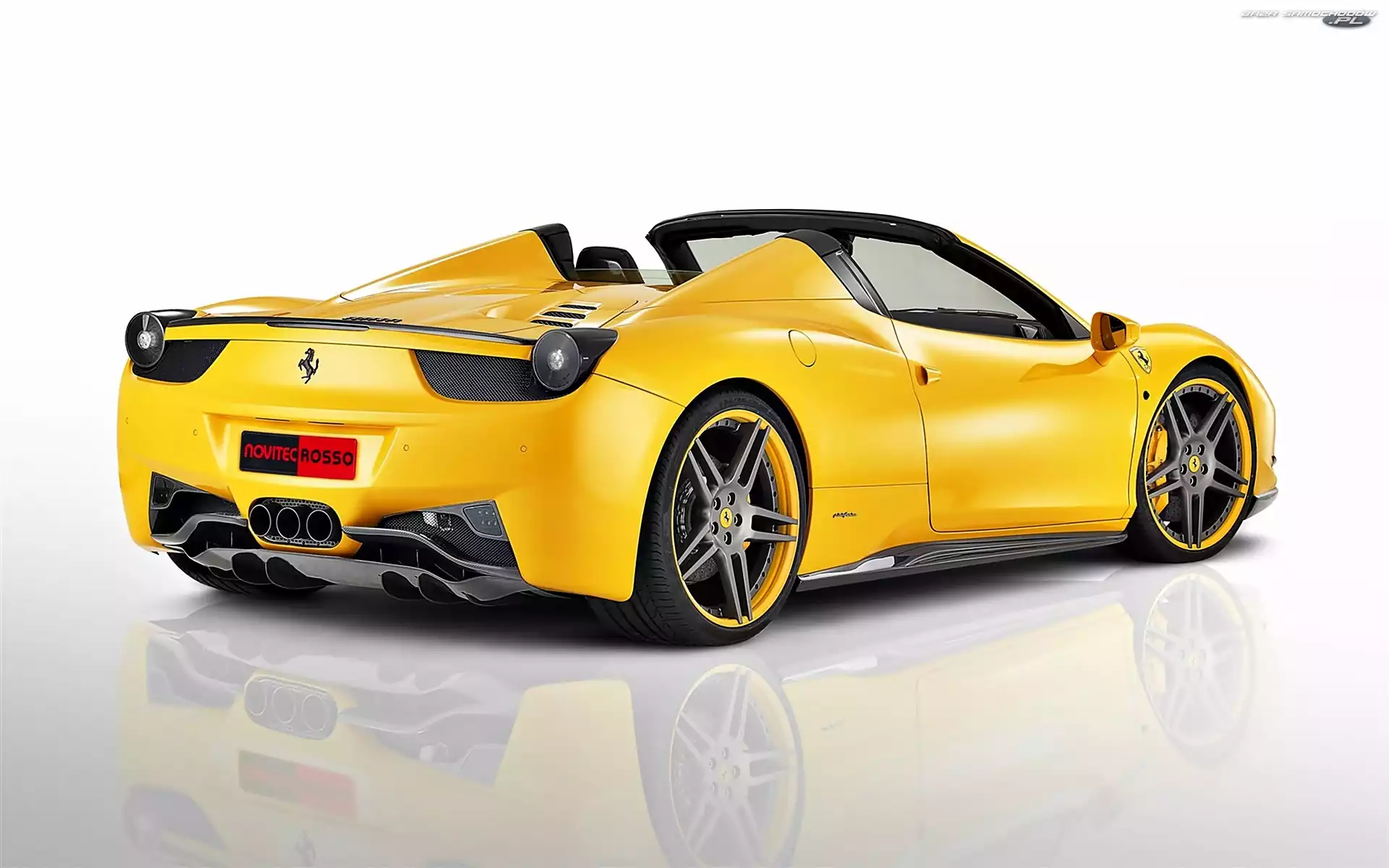 458 Spider, Żólty, Ferrari, Italia