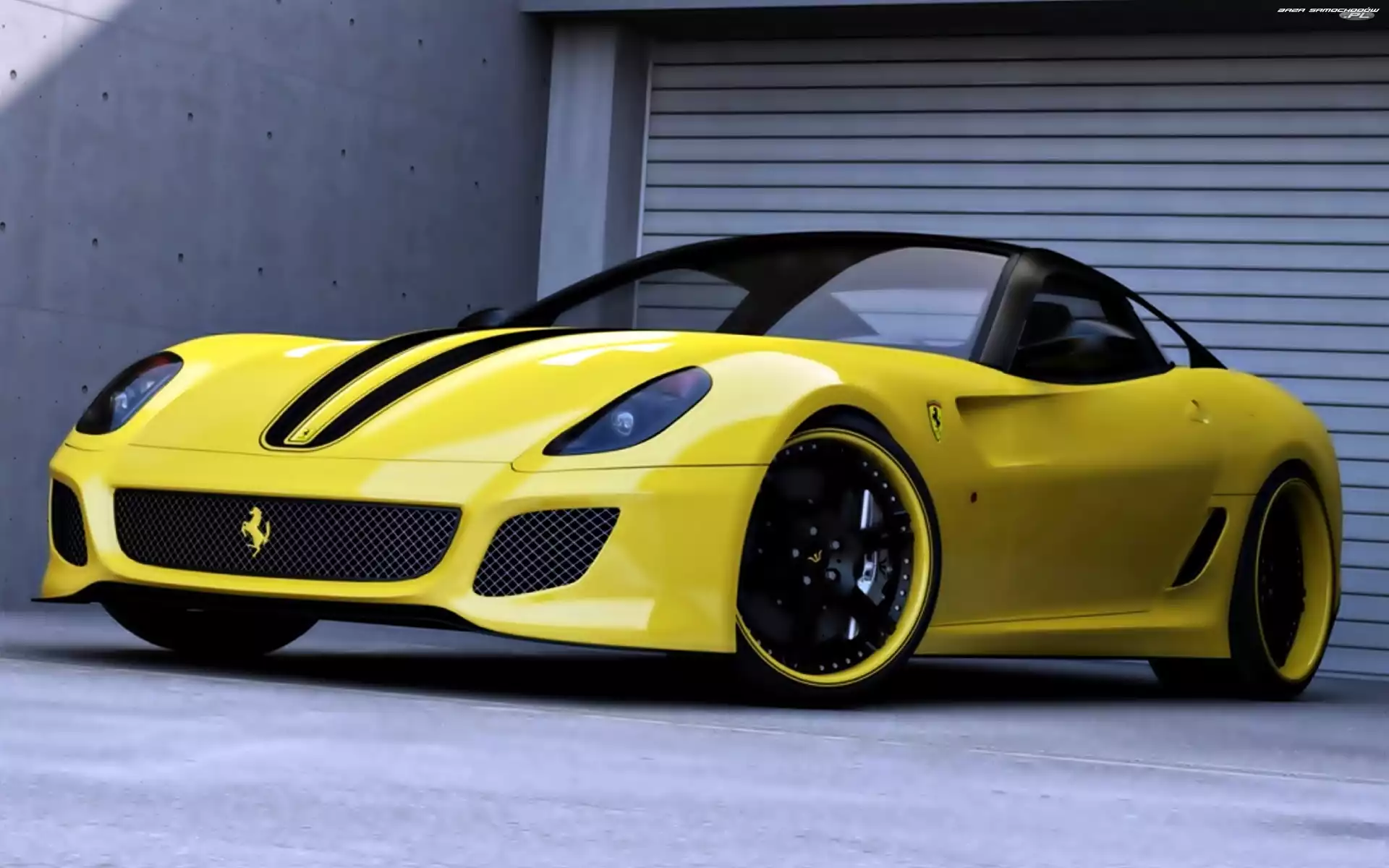 Żółty, Ferrari, 599 GTO