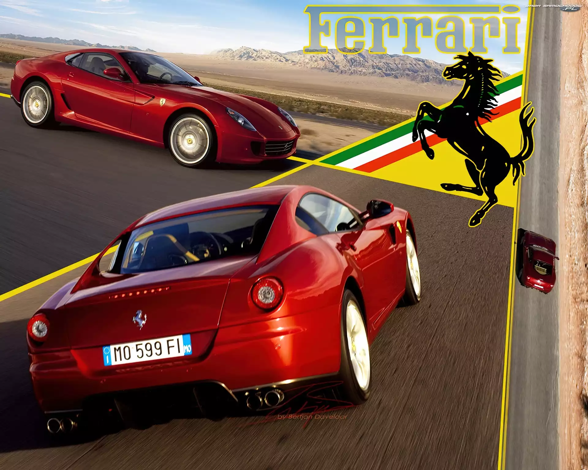Tapeta, Ferrari 599