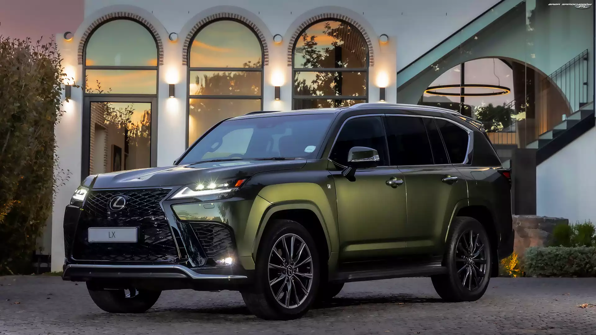 2022, Lexus LX 600 F-Sport, Oliwkowy