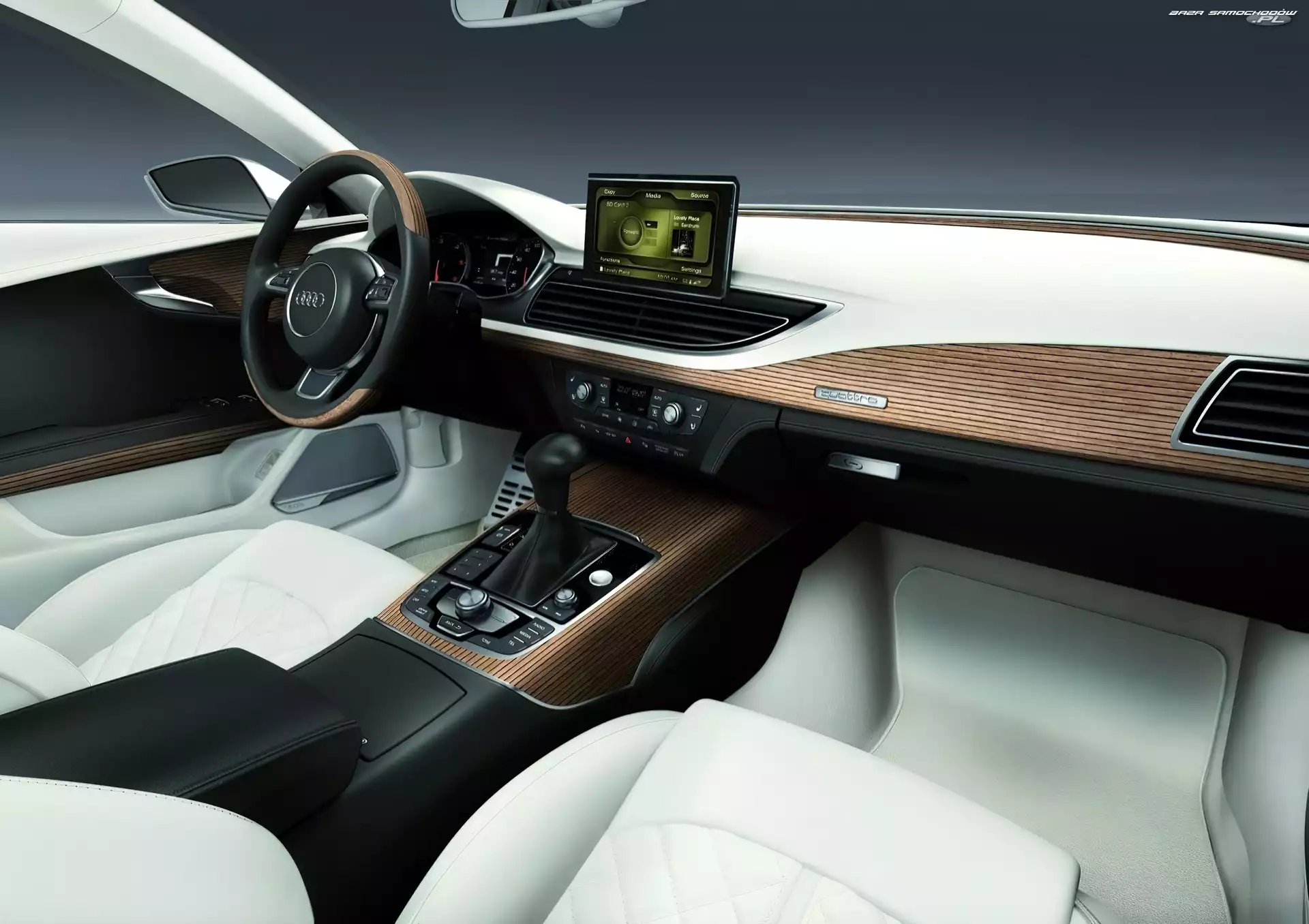 Środek, Audi A7, Jasny