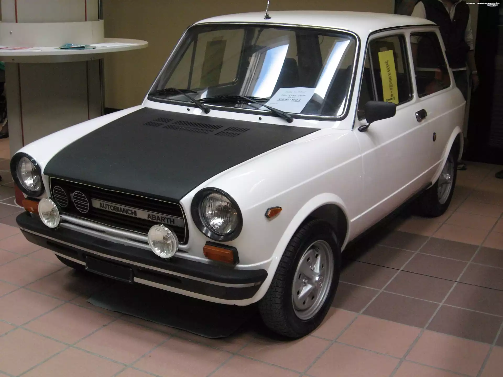 Abarth, Wersja, Biały, Przód, Autobianchi A112