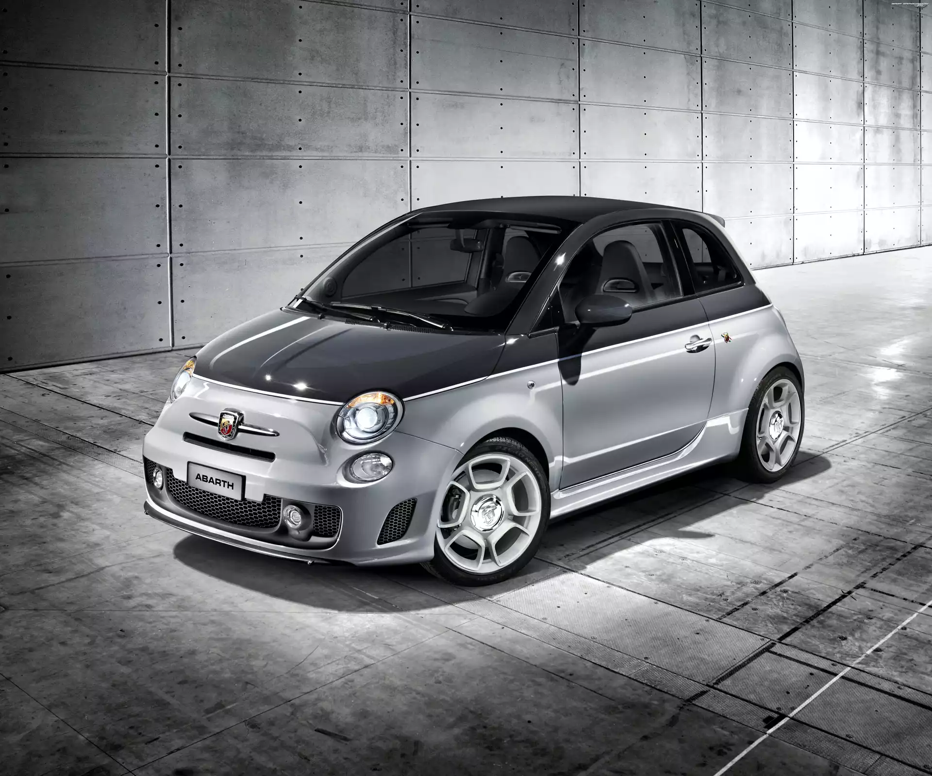 Abarth, Grafika, Czarny, 500