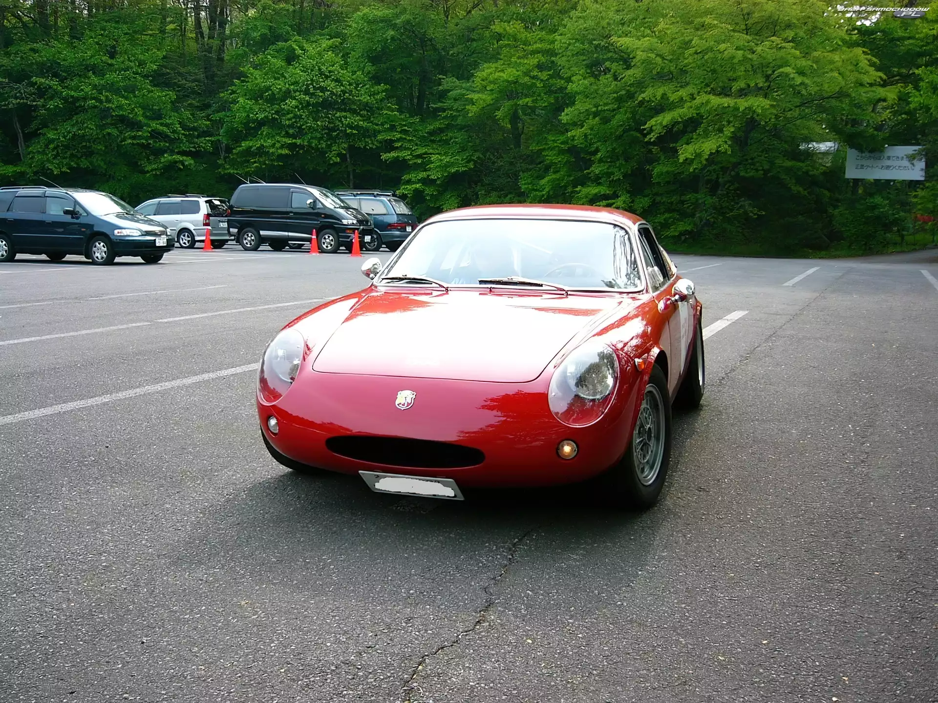Abarth 1000 Mono, Las, Przód, Wlot