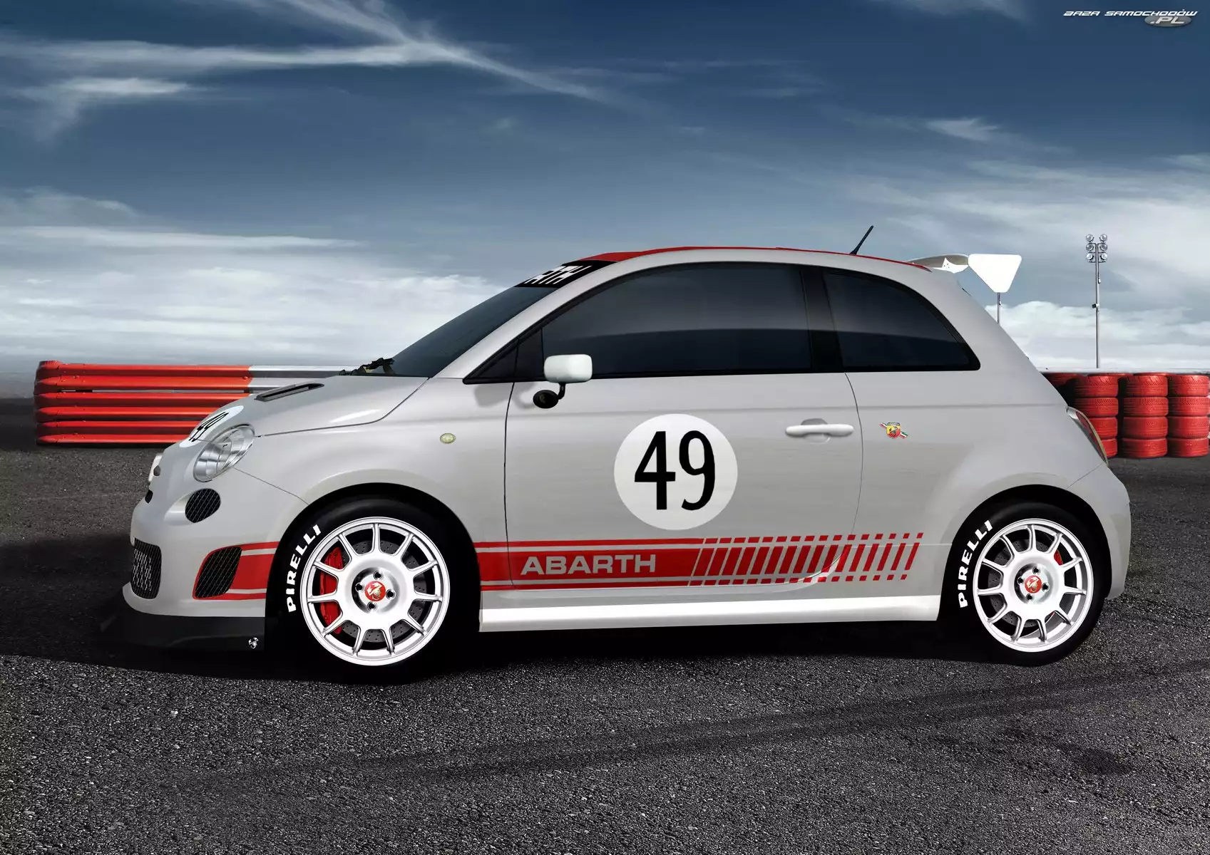 Abarth 500, Dokładka, Wyścigowy, Spojler