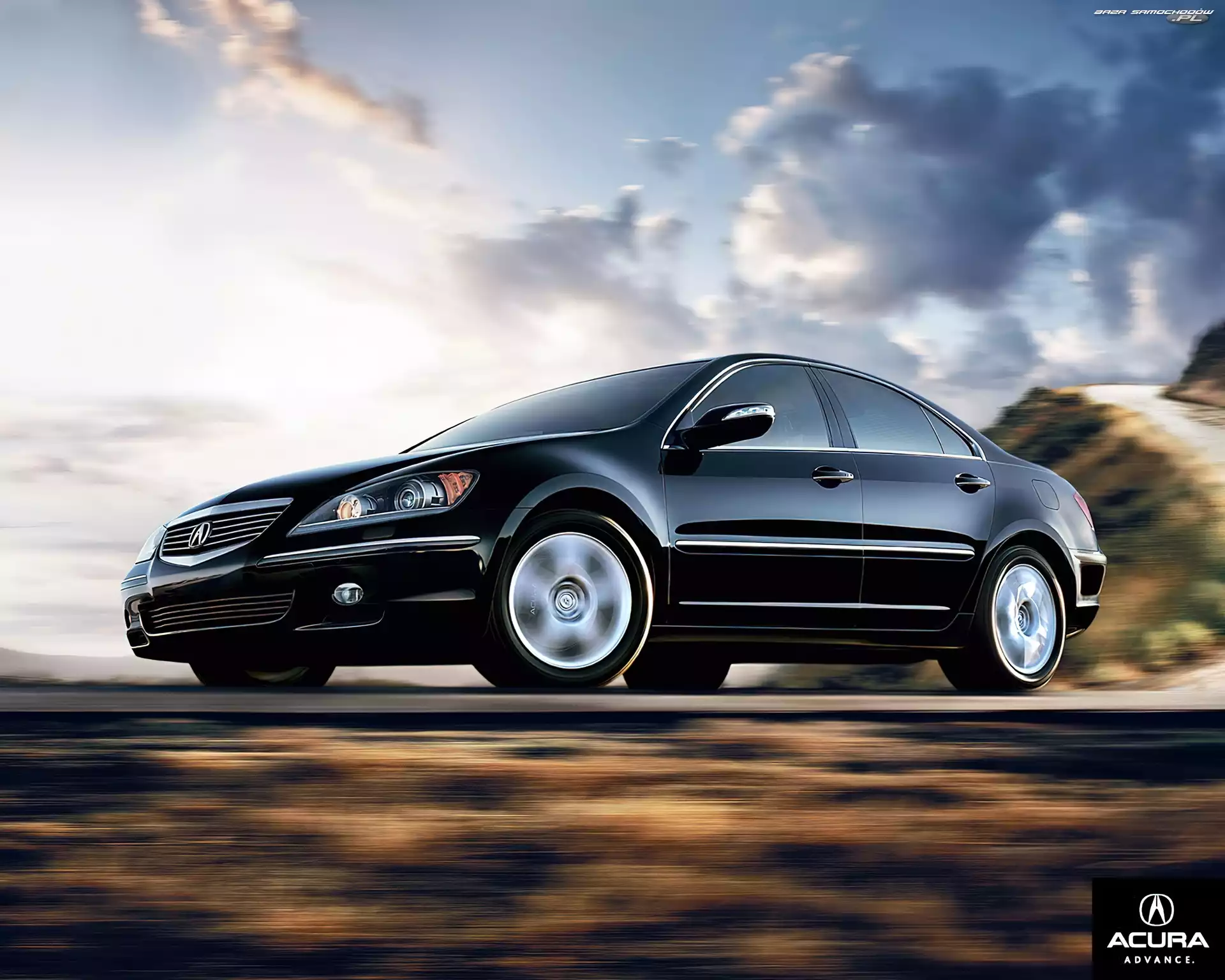 Czarna, Acura RL, Reklamowa, Broszura