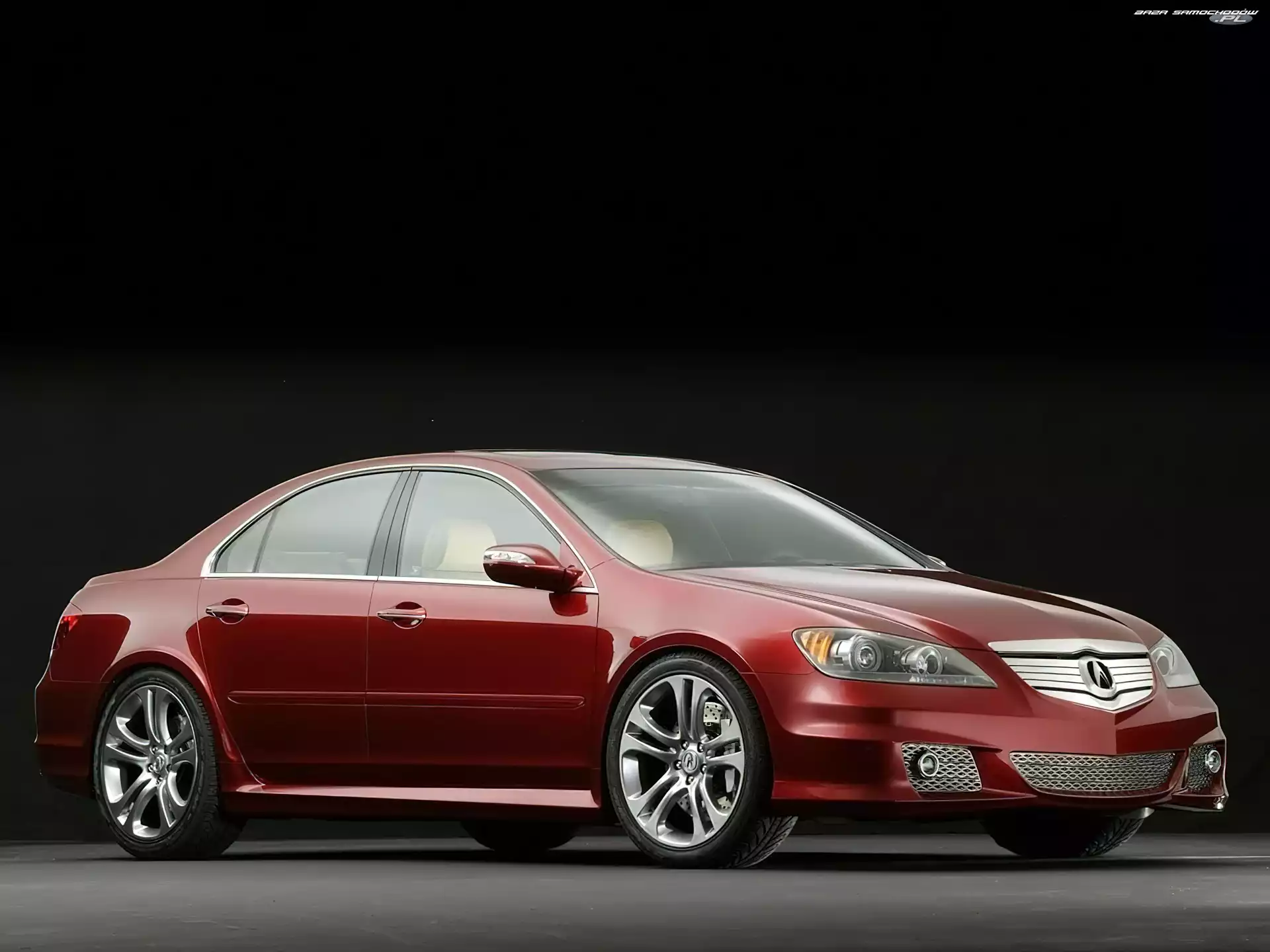 Acura RL, Obniżona, Bordowa