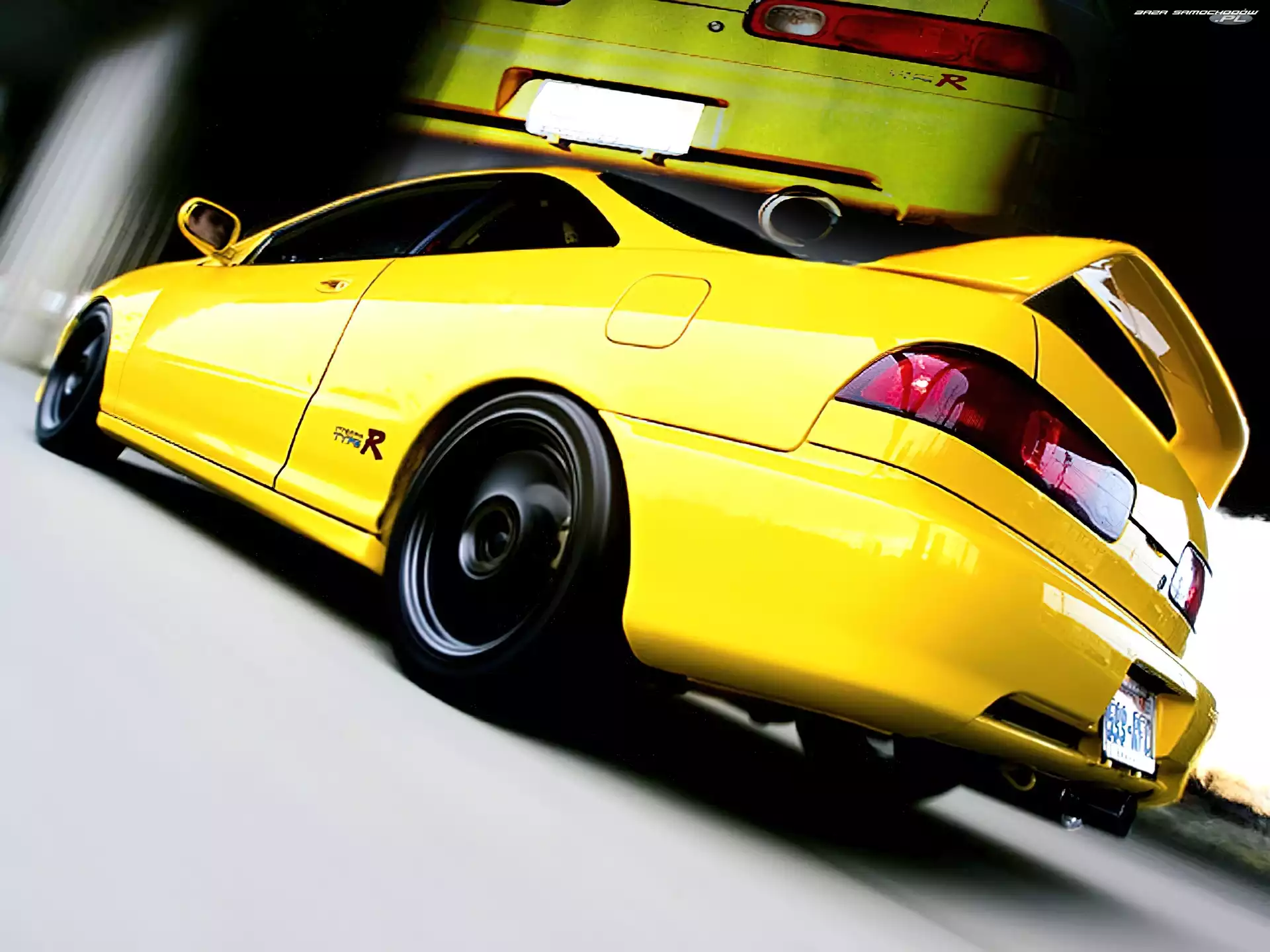 Acura Integra, Koła, Żółta, Czarne