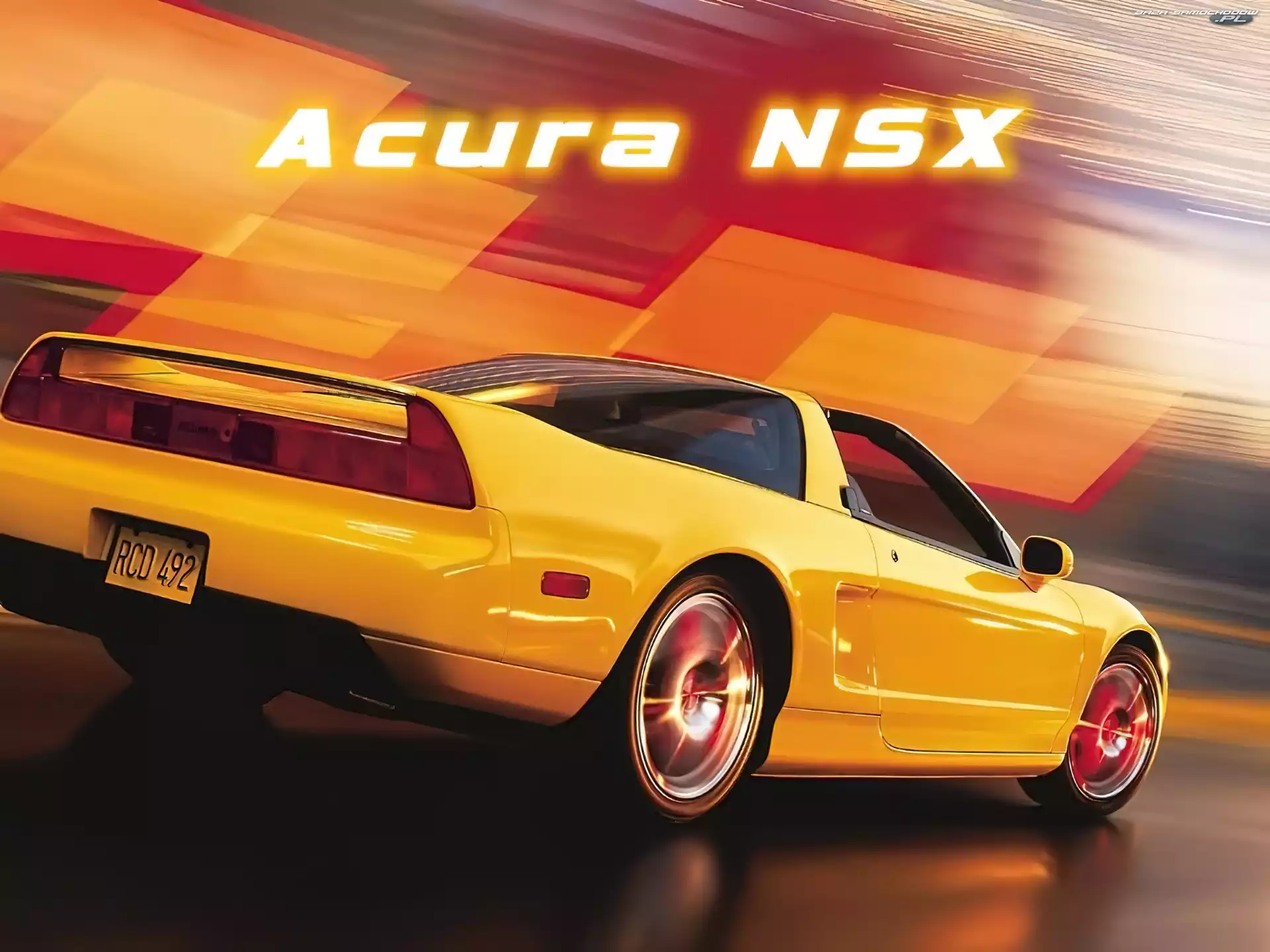 Acura NSX, Koła, Tył, Prędkość