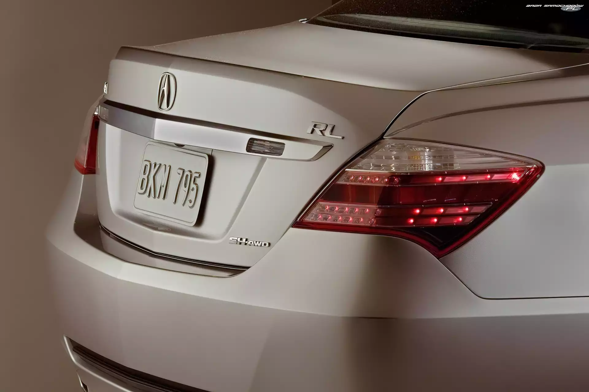 Acura RL, Lampa, Tył, AWD